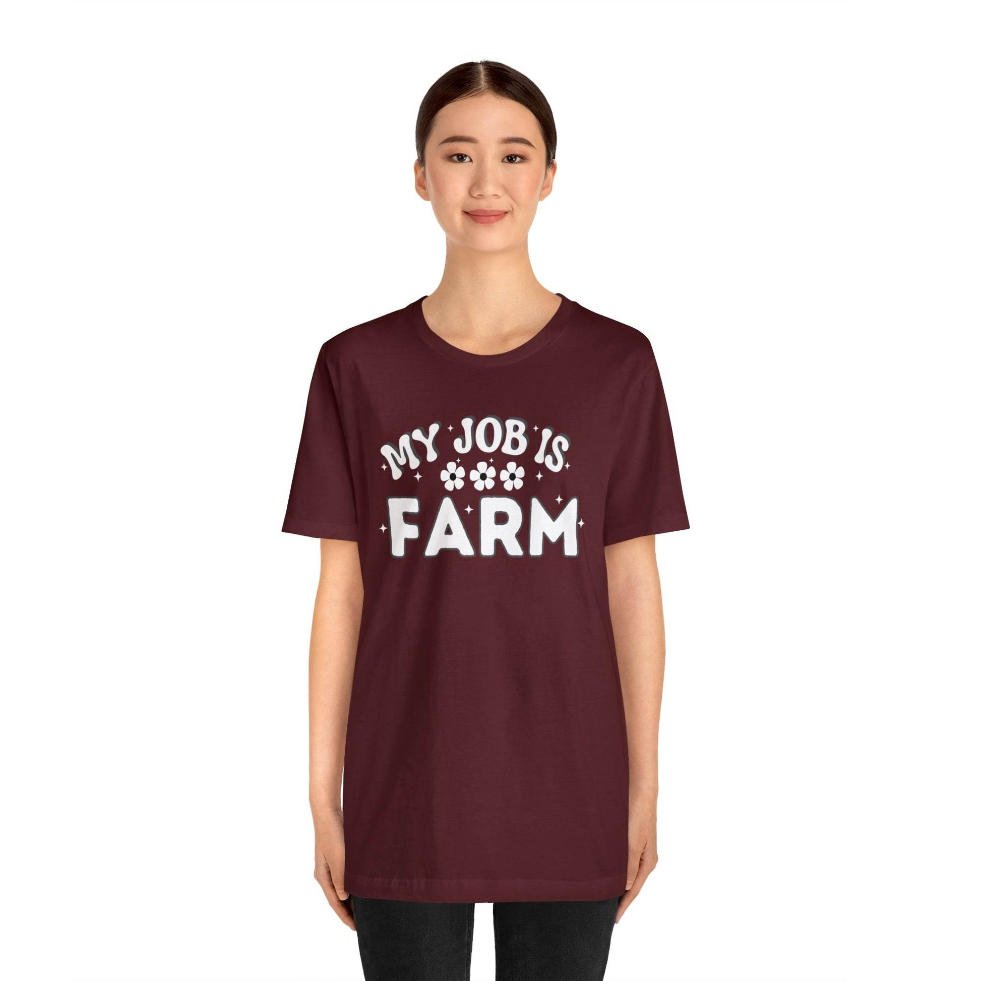 My Job is Farm Shirt Farmer Shirt Farming Shirt Homestead Gardening Shirt Farmers, Farmhand, Livestock Farmer, Crop Grower Horticulturist, Animal Scientist, Agricultural Engineer Environmental Scientist,  - Giftsmojo