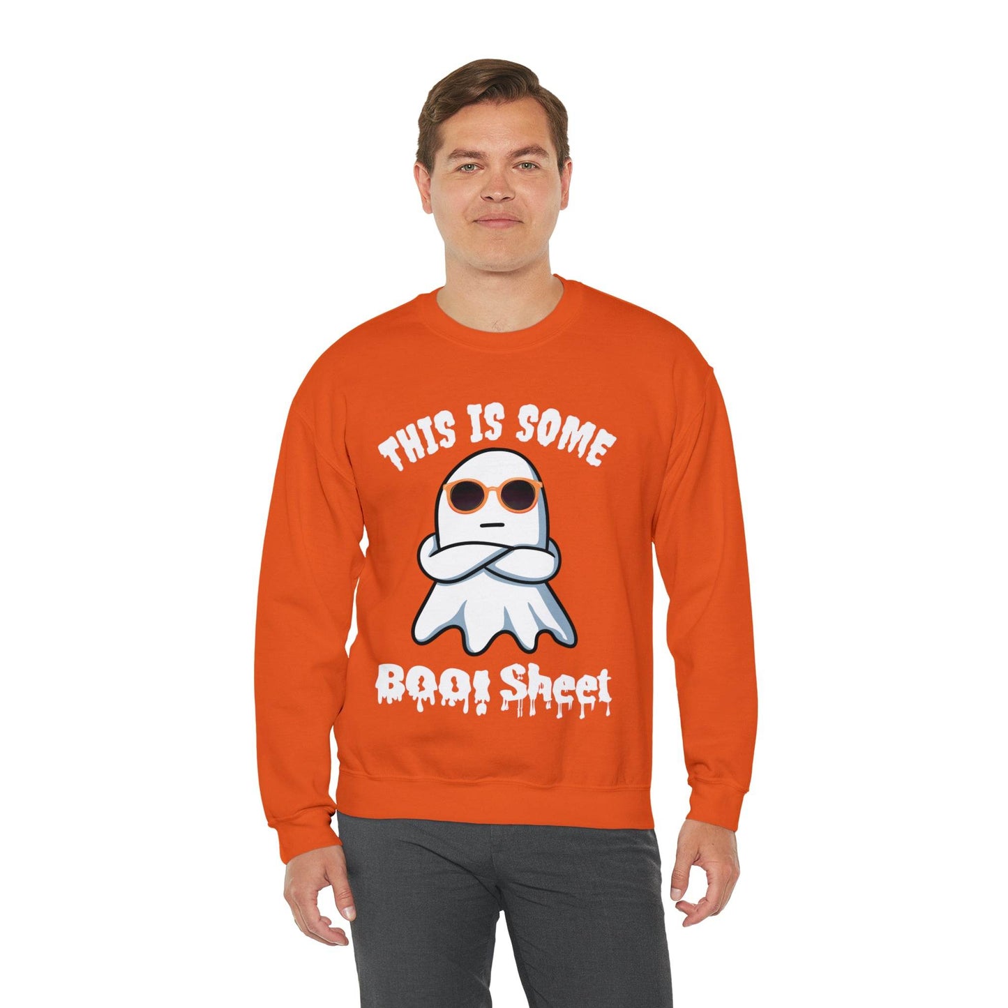 This Is Some Boo Sheet Ghost Sweatshirt Cute Ghost Sweatshirt Boo Ghost Sweatshirt Gift Shirt Funny Halloween Shirt Spooky Season Shirt - Giftsmojo