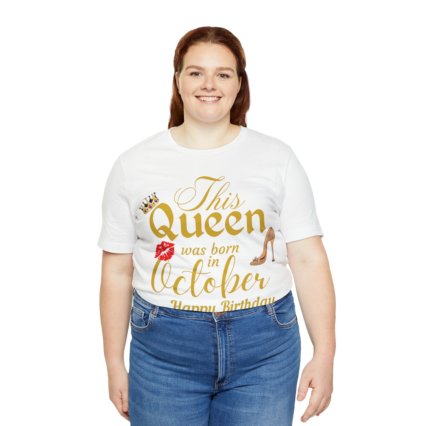 Birthday Queen Shirt, Gift for Birthday, This Queen was born in October Shirt, Funny Queen Shirt, Funny Birthday Shirt, Birthday Gift