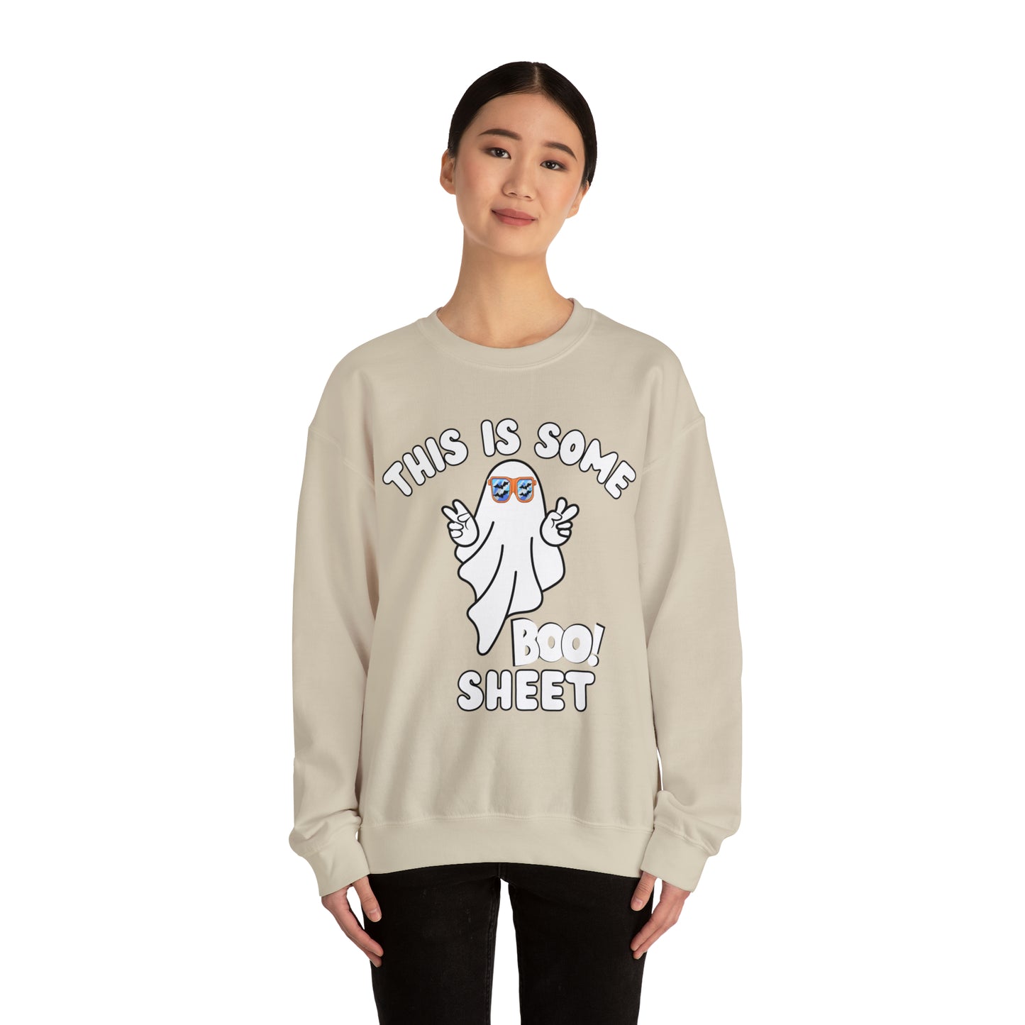 This Is Some Boo Sheet Ghost Sweatshirt Cute Ghost Sweatshirt Boo Ghost Sweatshirt Gift Shirt Funny Halloween Shirt Spooky Season Shirt