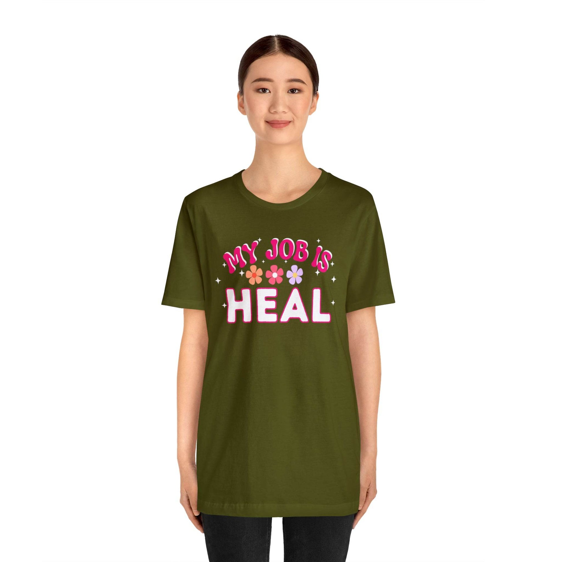 My Job is Heal Shirt Doctor Shirt Nurse Shirt - Giftsmojo