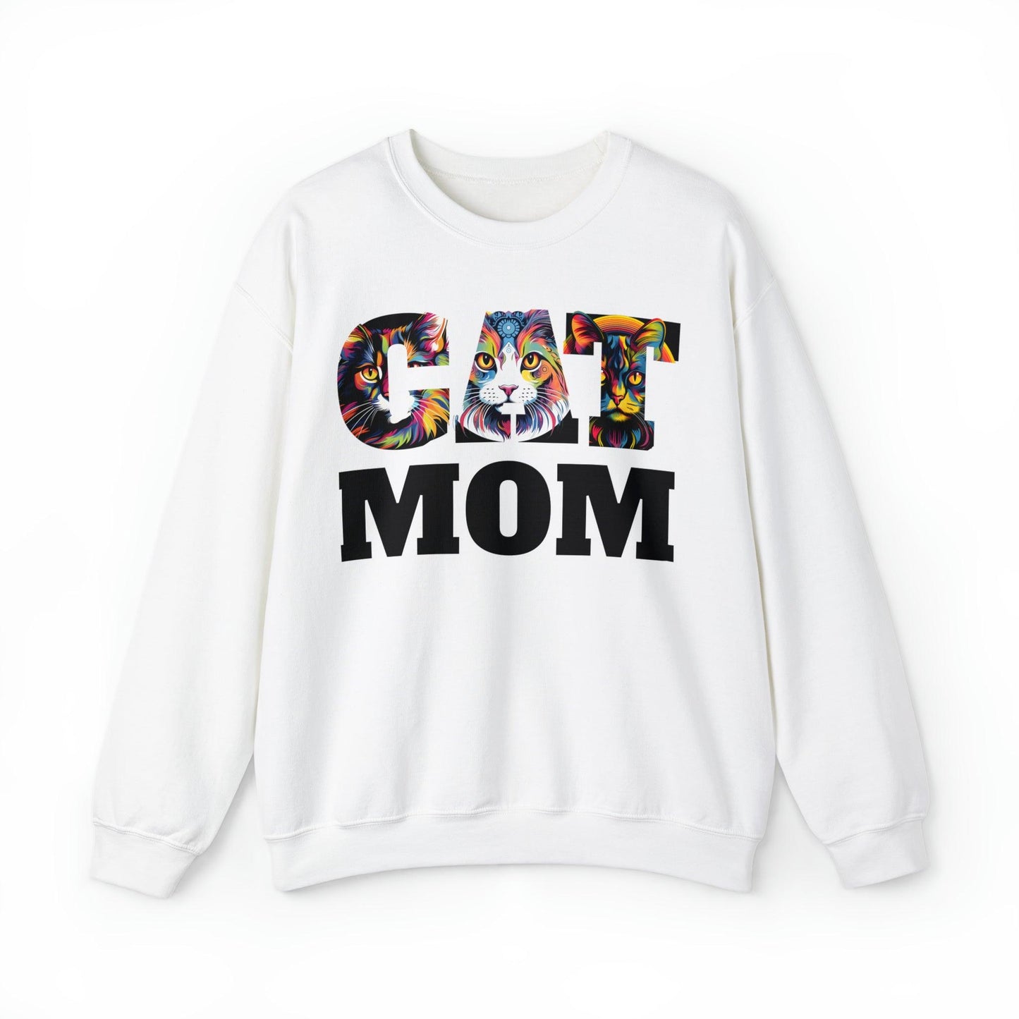 Cat Mom Sweatshirt Cat Sweatshirt Cat Crewneck Sweatshirt Cat Mom Gift Cat Lover Gift Cat Mama Shirt Cat Lover Sweater Animal Lover Gift