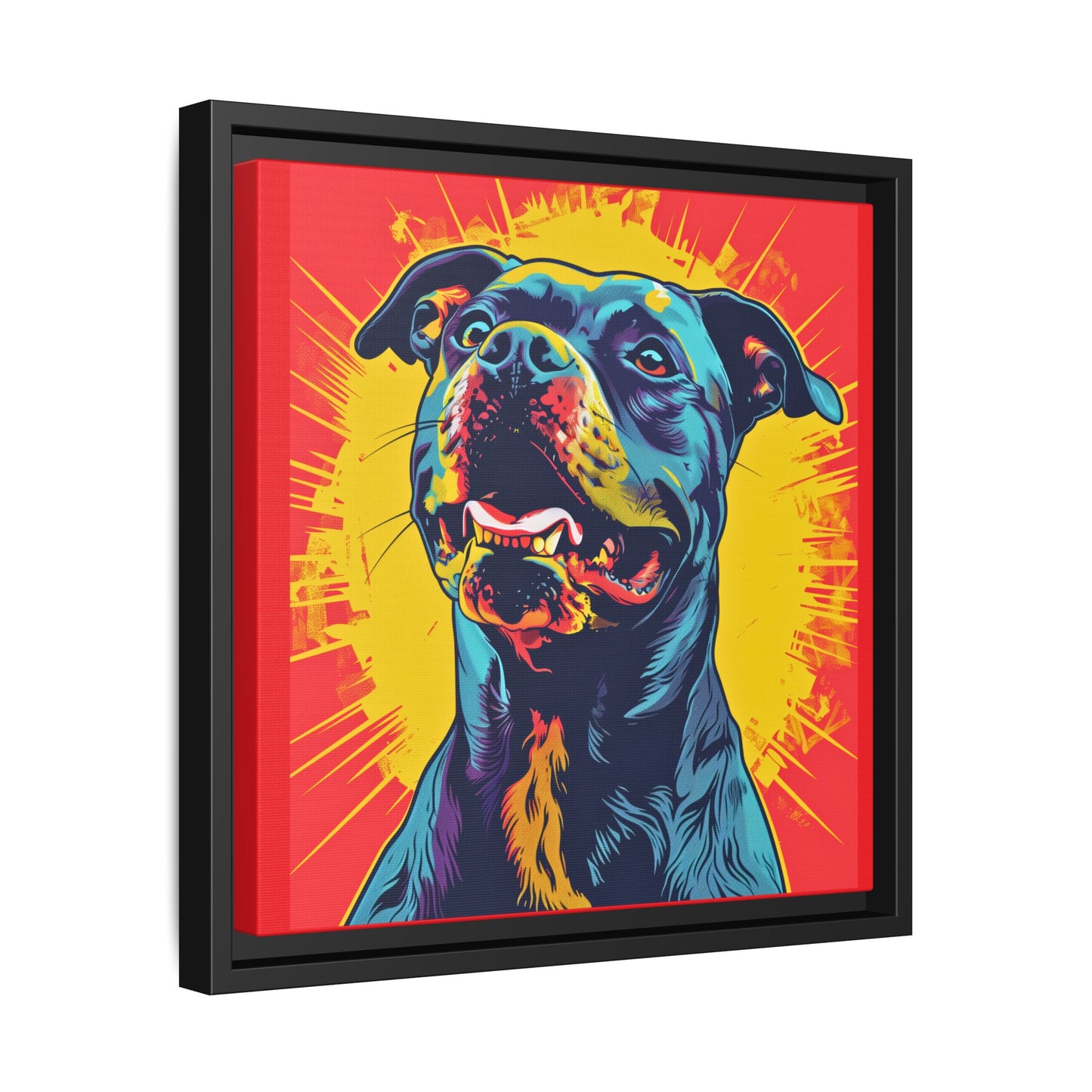 Dog Wall Art Framed Canvas Wall Art Print