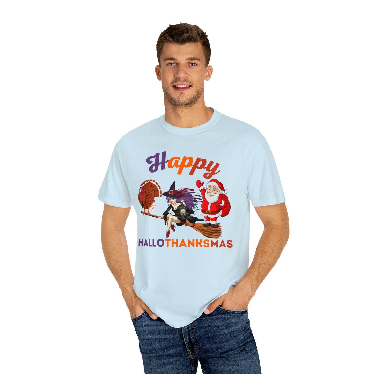 Happy HALLOTHANKSMAS Gift for Fall Halloween Thanksgiving Christmas Gift - Giftsmojo