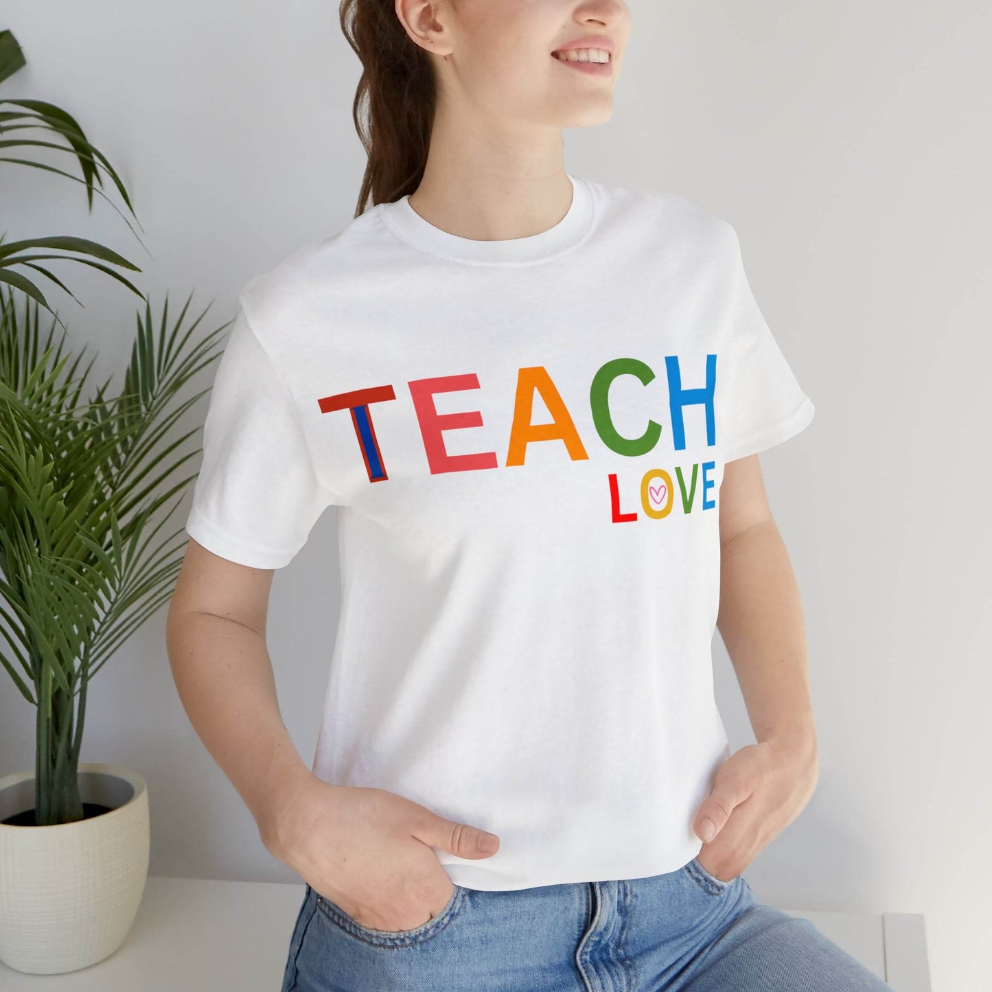 I Teach Love Shirt, Teacher Shirt, Teacher Appreciation Gift for Teachers - Giftsmojo