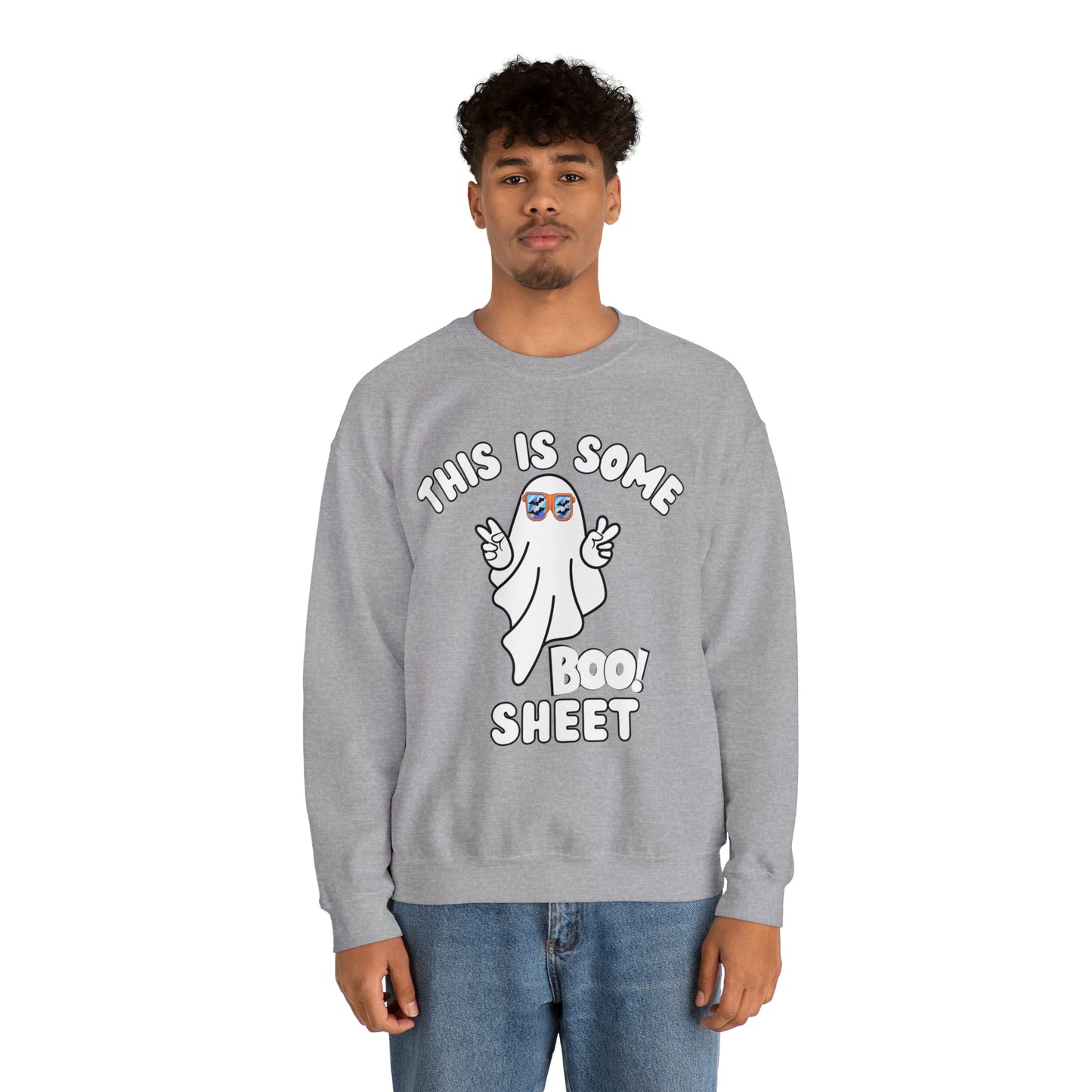 This Is Some Boo Sheet Ghost Sweatshirt Cute Ghost Sweatshirt Boo Ghost Sweatshirt Gift Shirt Funny Halloween Shirt Spooky Season Shirt
