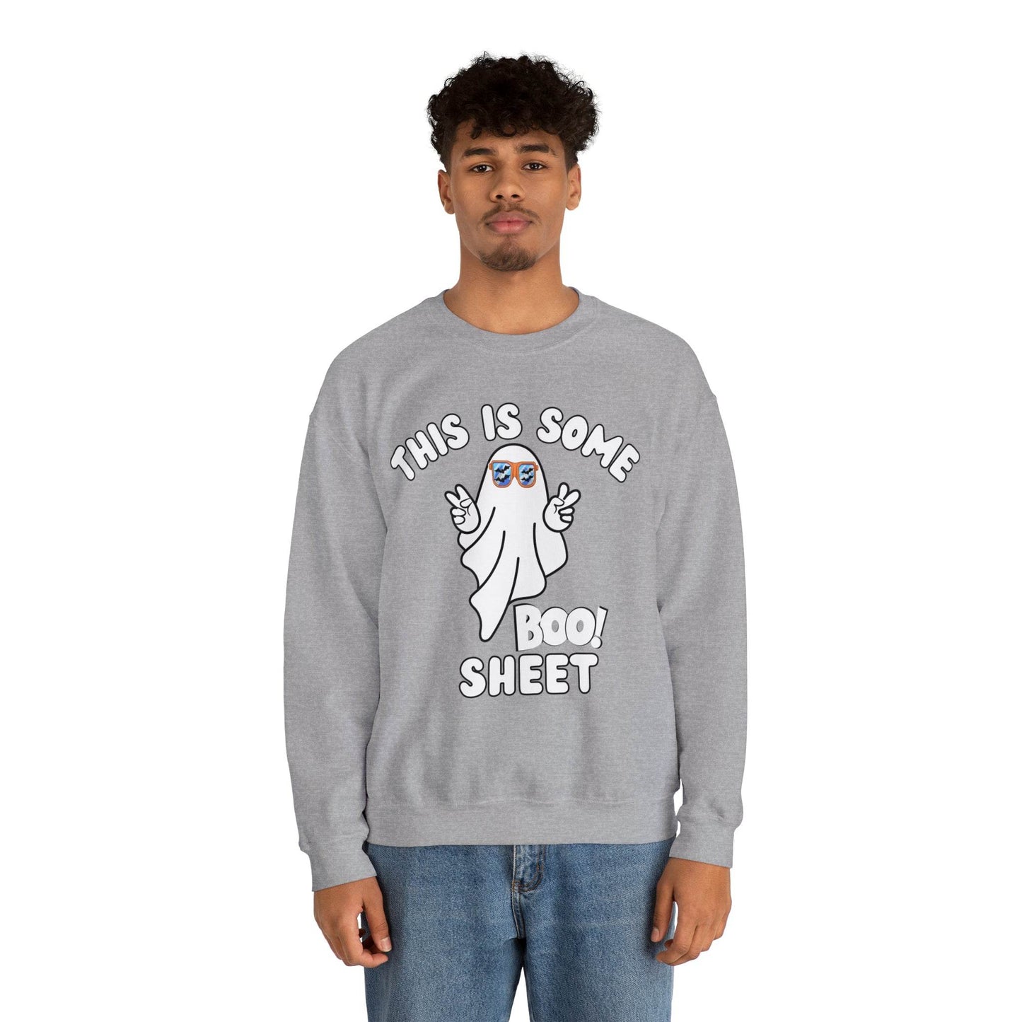 This Is Some Boo Sheet Ghost Sweatshirt Cute Ghost Sweatshirt Boo Ghost Sweatshirt Gift Shirt Funny Halloween Shirt Spooky Season Shirt - Giftsmojo