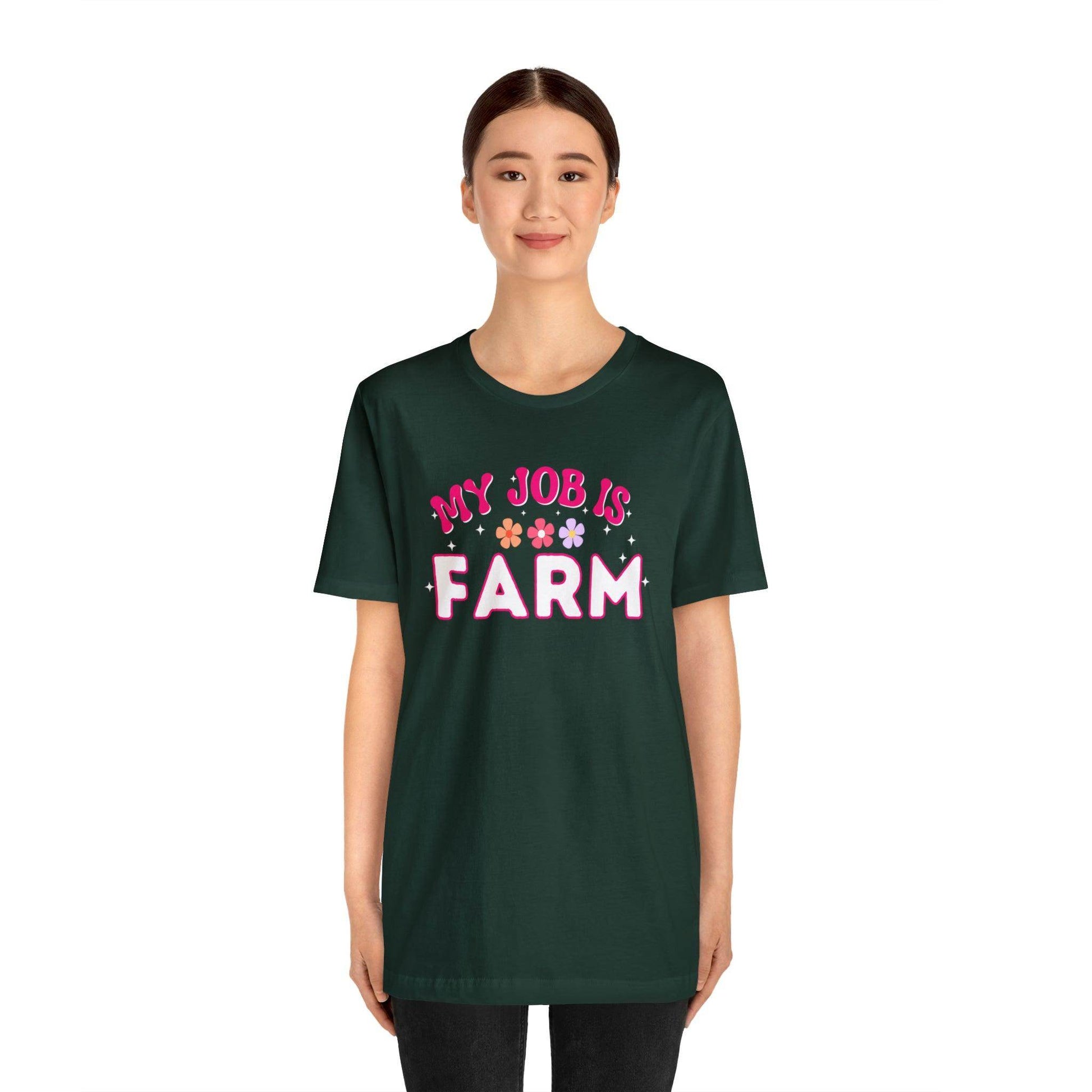 My Job is Farm Shirt Farmer Shirt Farming Shirt Homestead Gardening Shirt - Giftsmojo