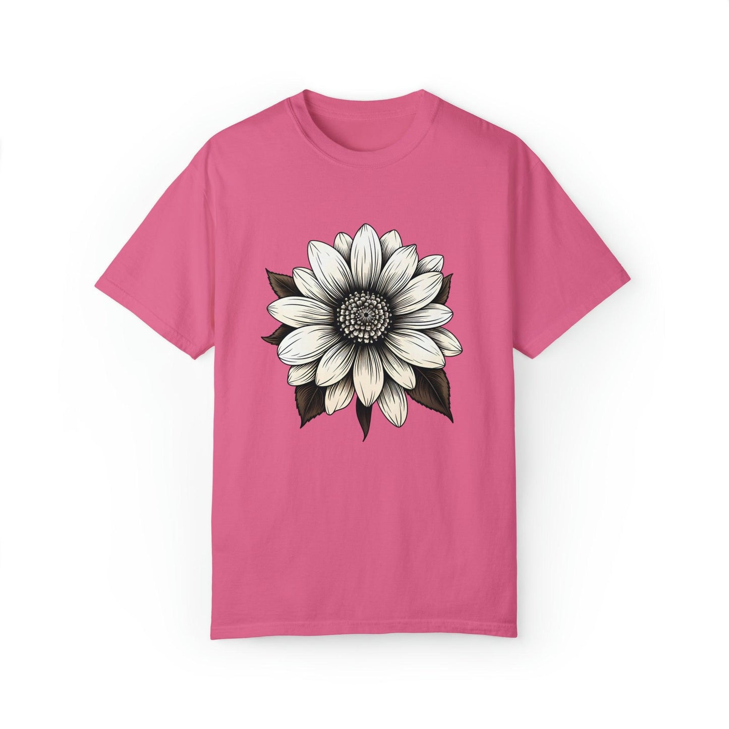 Sunflower Shirt Flower Shirt Aesthetic Women Top Floral Graphic Tee Floral Shirt Flower T-shirt, Wild Flower Shirt Gift For Her