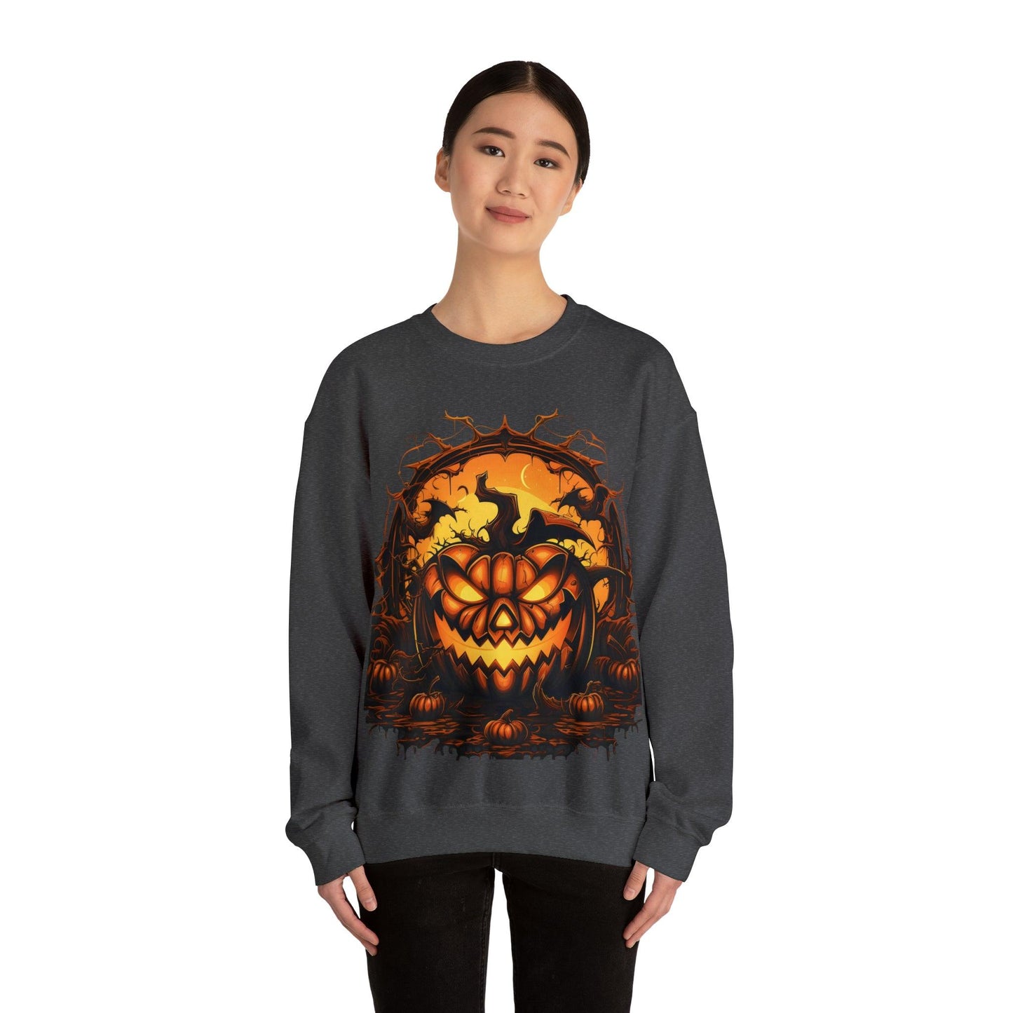 Scary Halloween Pumpkin Face Ghost Costume: Transform into a Spooky Specter - Giftsmojo