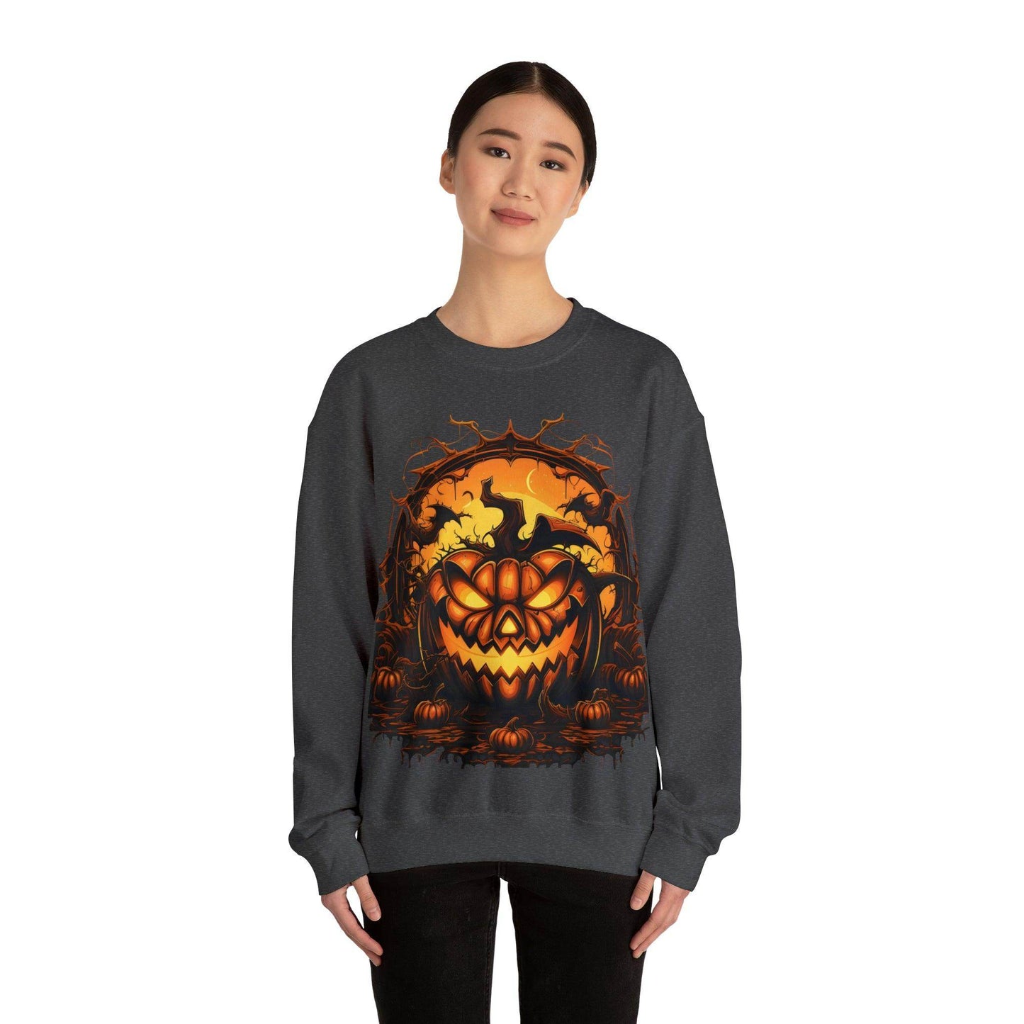 Scary Halloween Pumpkin Face Ghost Costume: Transform into a Spooky Specter - Giftsmojo