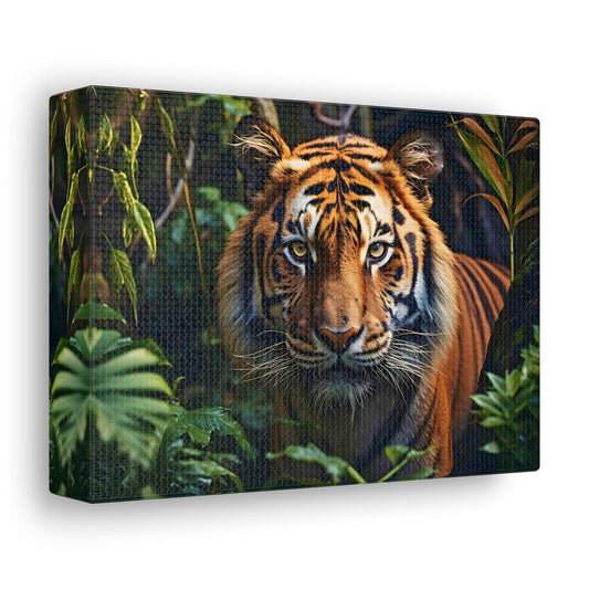 Tiger In Nature Art Canvas Gallery Wraps Tiger Print Large Canvas Art Animal Wall Art minimalist Wall Art Lover Gift - Giftsmojo