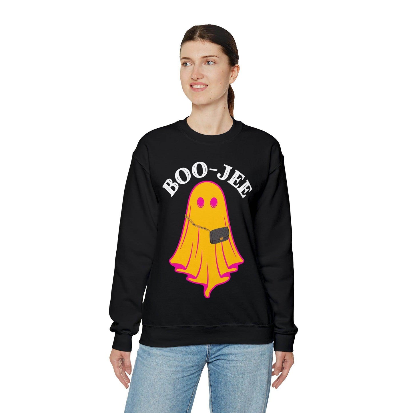 Boo-Jee Sweatshirt, Boo Halloween Sweatshirt, Spooky Ghost Sweatshirt, Boo Jee Shirt, Halloween Ghost Sweatshirt, Halloween Boo Shirt - Giftsmojo
