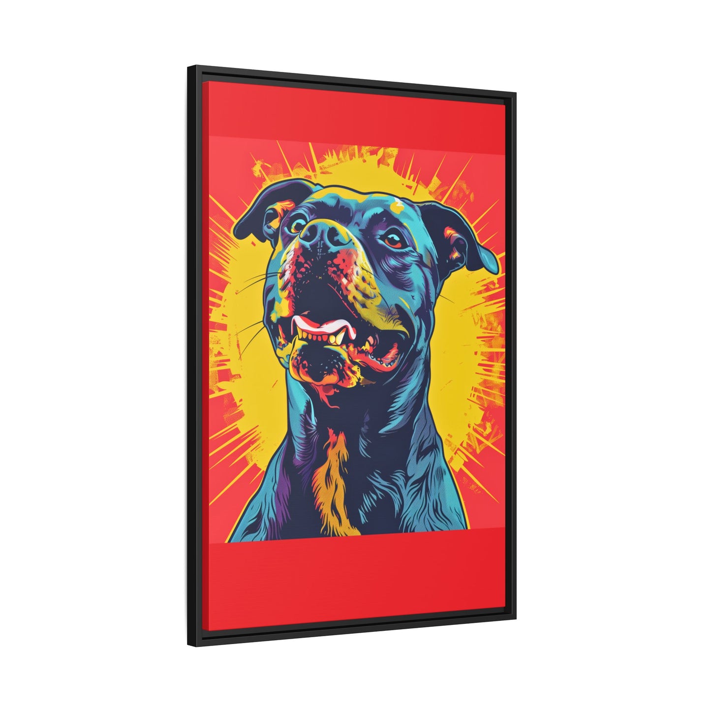 Dog Wall Art Framed Canvas Wall Art Print