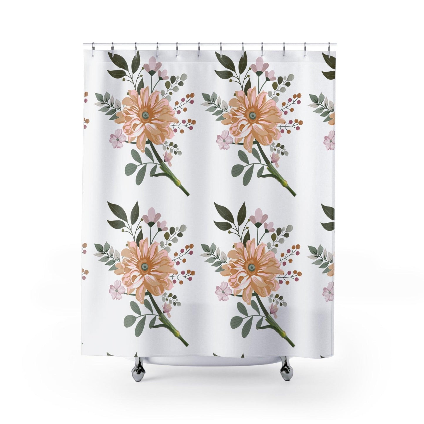 Floral Curtain Vintage Curtain Cute Shower Curtains set cool shower farmhouse curtain shower decor bathroom curtain boho shower curtain - Giftsmojo