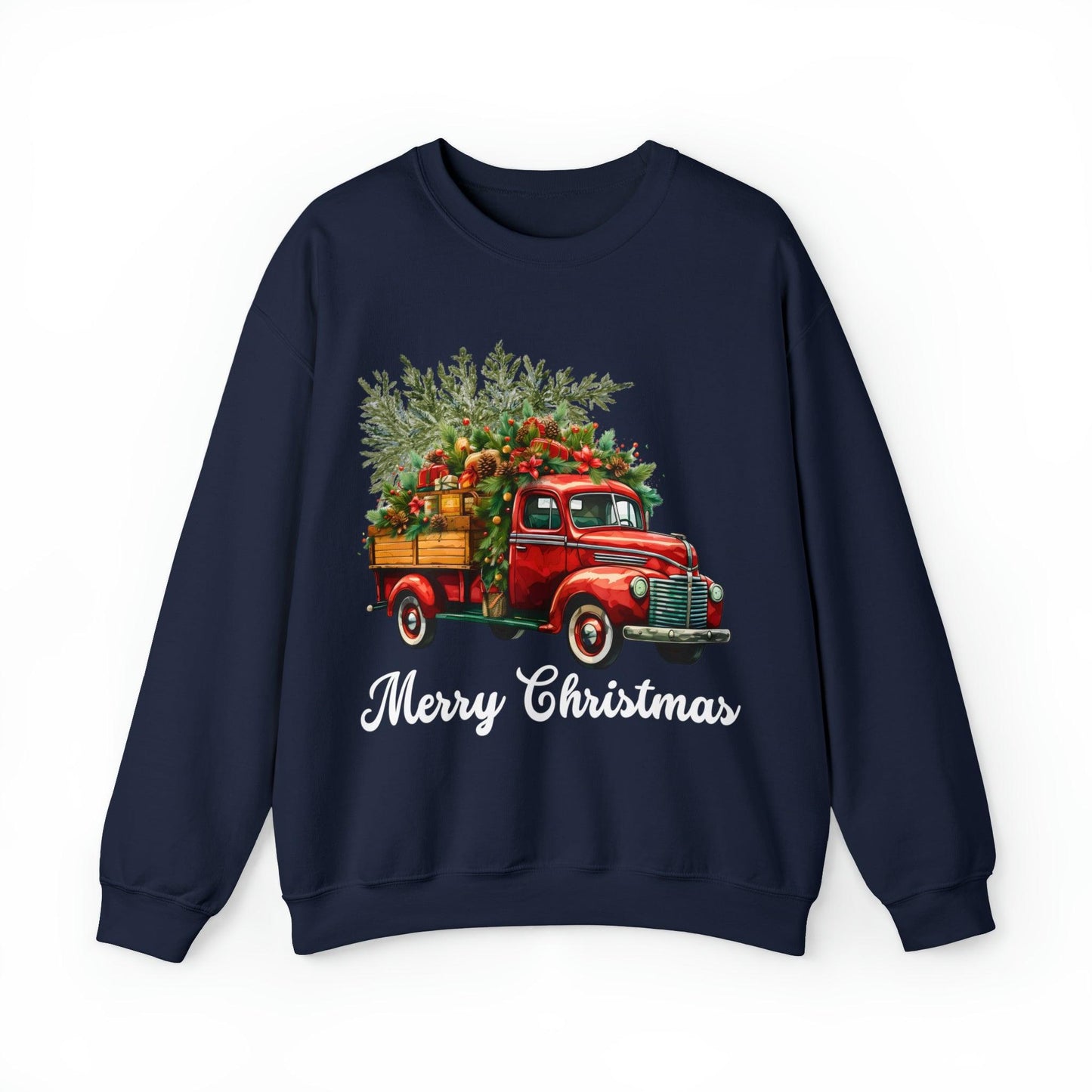 Christmas Tree Truck Sweatshirt Christmas Truck Sweatshirt Christmas Sweater Tree Truck Shirt Christmas Sweatshirt Tree Sweat Pine Tree Pullover - Giftsmojo