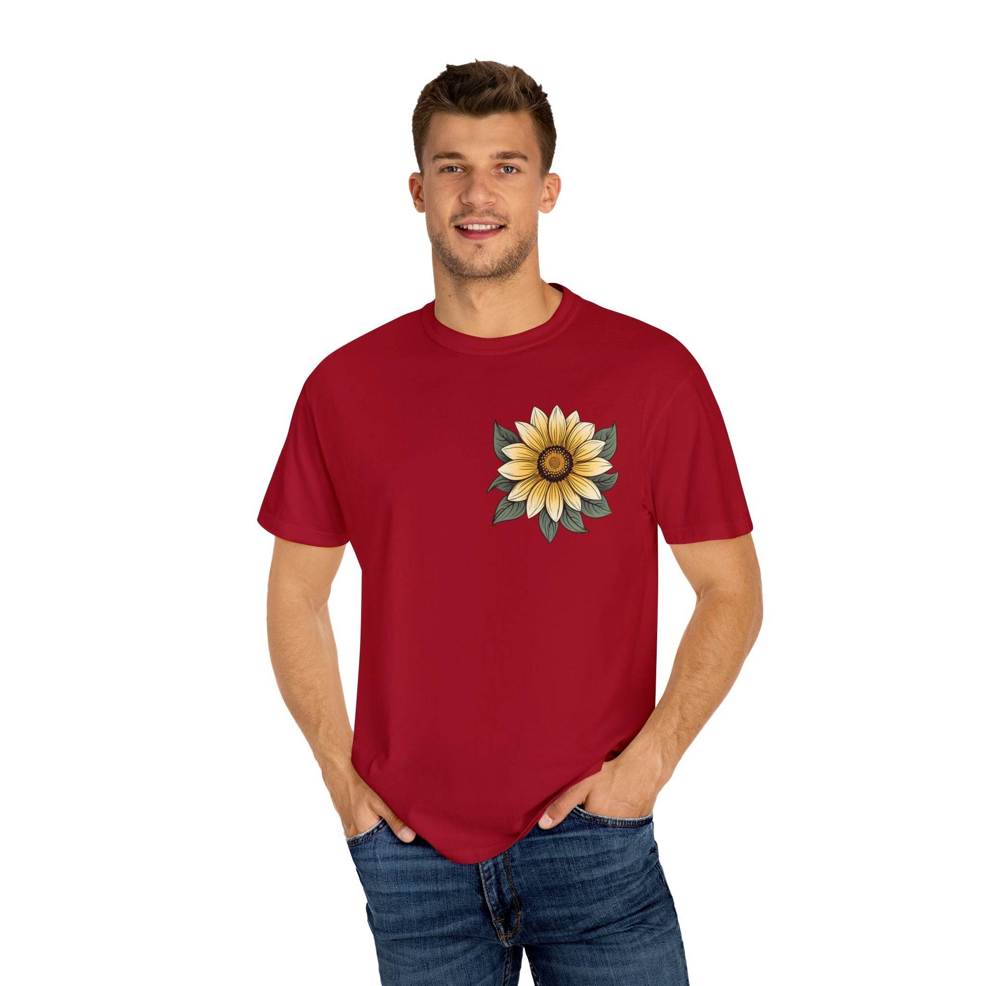 Sunflower Shirt Women Flower Shirt Aesthetic, Floral Graphic Tee Floral Shirt Flower T-shirt, Wild Flower Shirt Gift For Her Wildflower T-shirt - Giftsmojo
