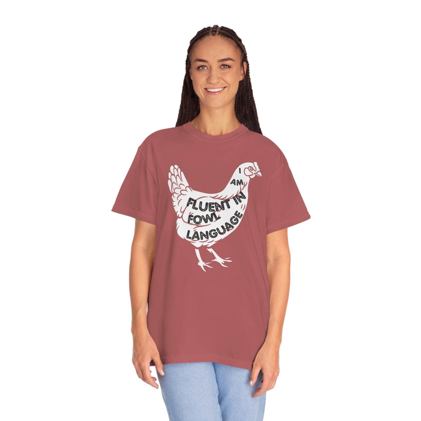 Chicken Shirt Chicken Tee Chicken Owner Gift -Fluent in Fowl Language Gift For Chicken Lover gift - Giftsmojo