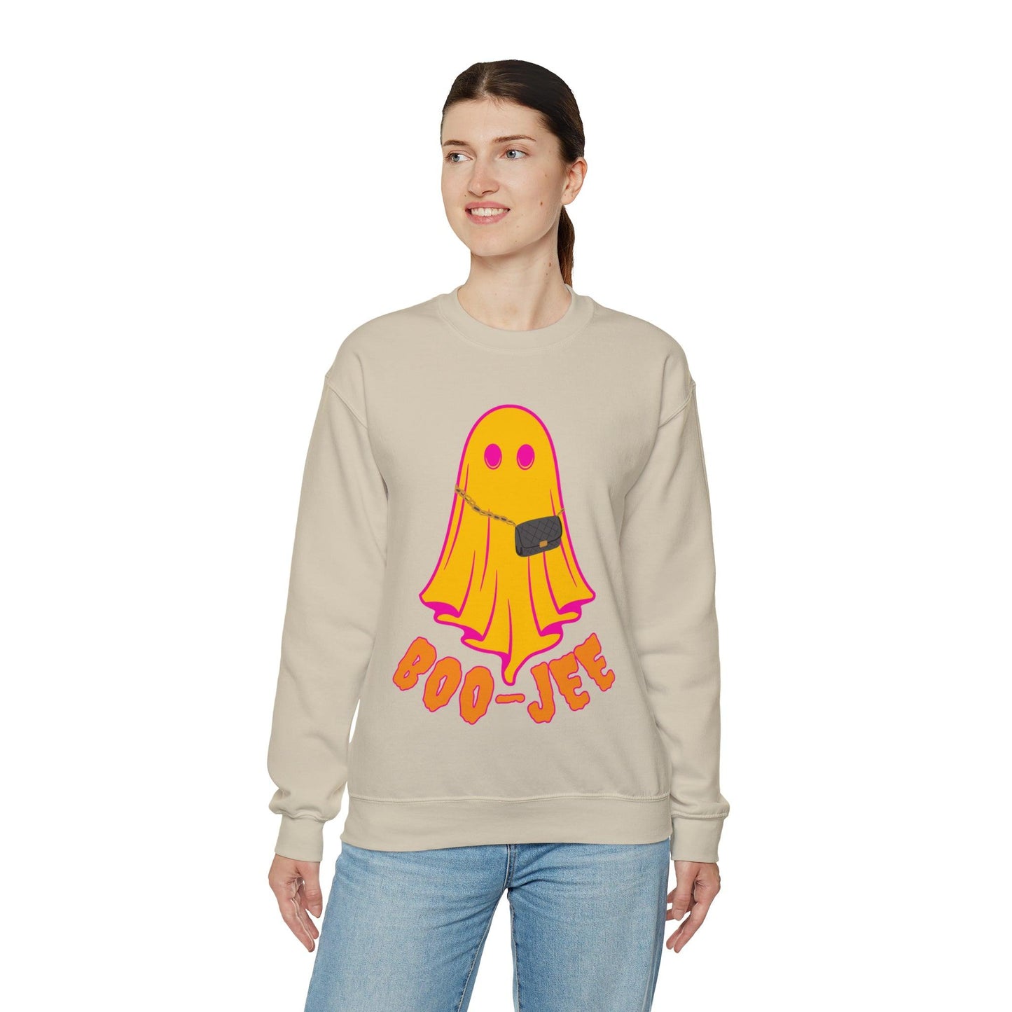 Boo-Jee Sweatshirt, Boo Halloween Sweatshirt, Spooky Ghost Sweatshirt, Boo Jee Shirt, Halloween Ghost Sweatshirt, Halloween Boo Shirt - Giftsmojo