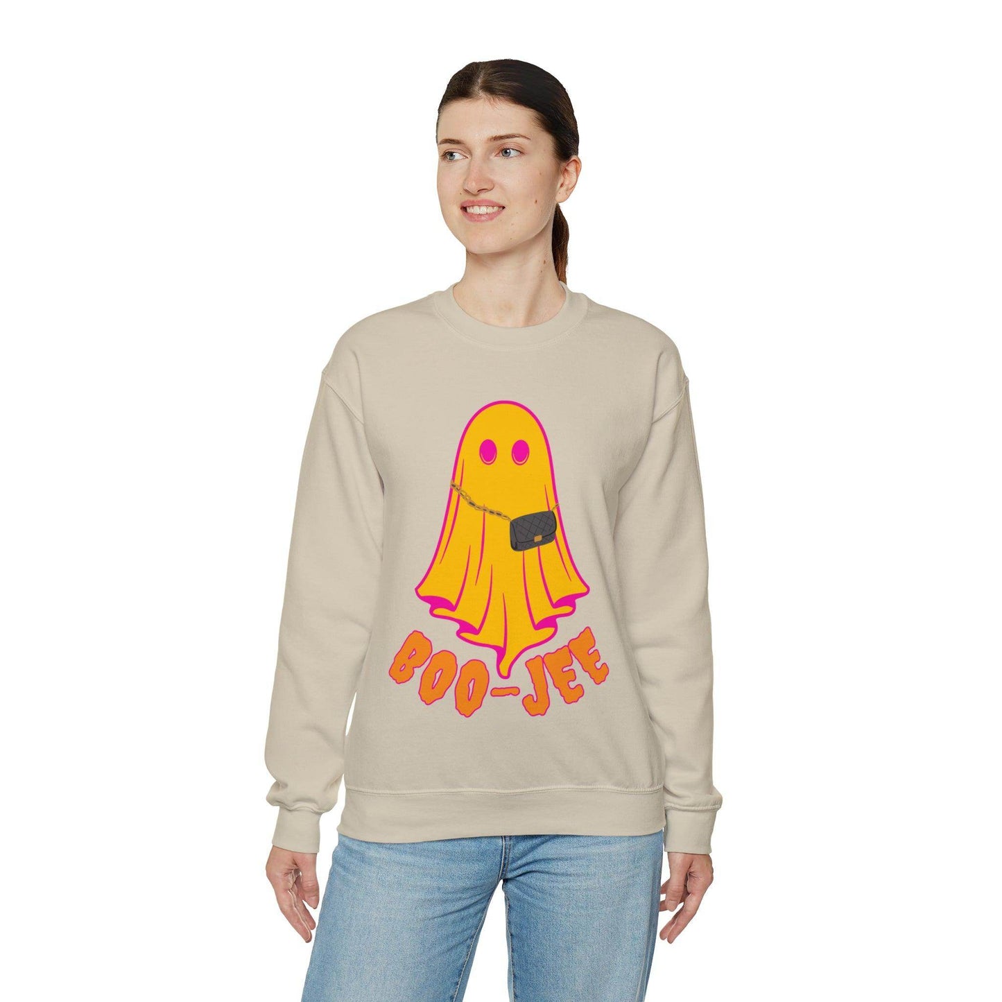 Boo-Jee Sweatshirt, Boo Halloween Sweatshirt, Spooky Ghost Sweatshirt, Boo Jee Shirt, Halloween Ghost Sweatshirt, Halloween Boo Shirt - Giftsmojo