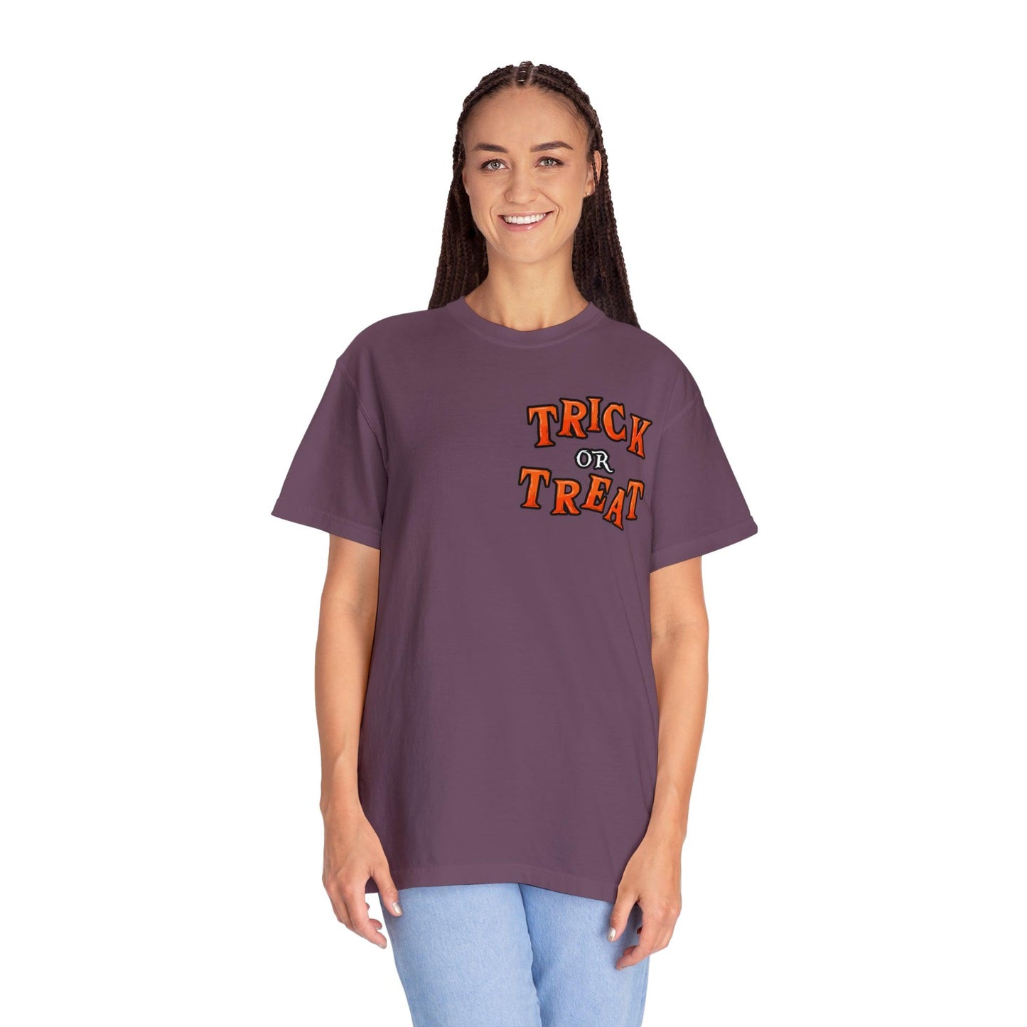 Halloween Party Outfit Trick or Treat Shirt Vintage Shirt Halloween Costume Cute Spooky Shirt, Halloween Gift Halloween T-shirt Trick or Treat Outfit