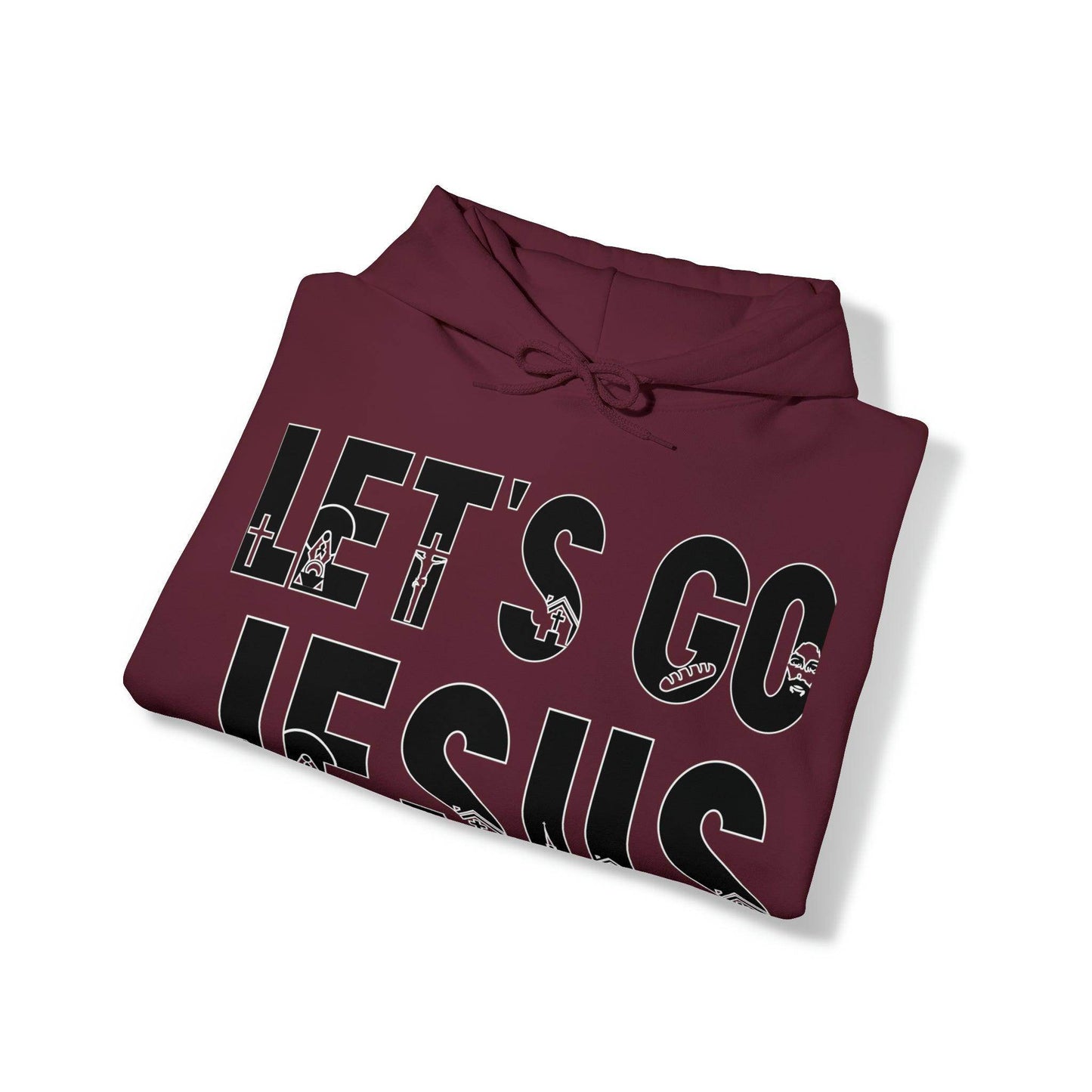 Let's Go Jesus Hooded Sweatshirt Funny Christian Shirt Christian Gift Trendy Christian Sweatshirt Religious Sweatshirt Jesus Hoodie Faith Shirt - Giftsmojo