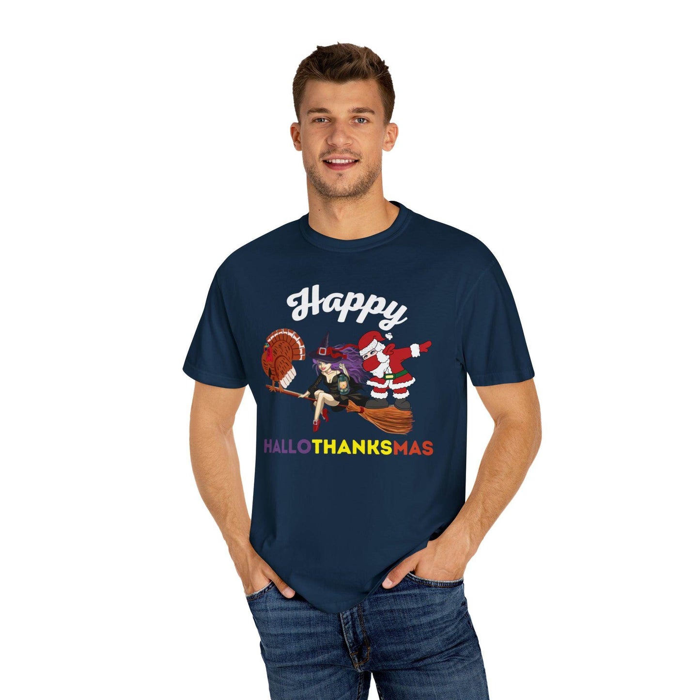 Happy HALLOTHANKSMAS Gift for Fall Halloween Thanksgiving Christmas Gift - Giftsmojo