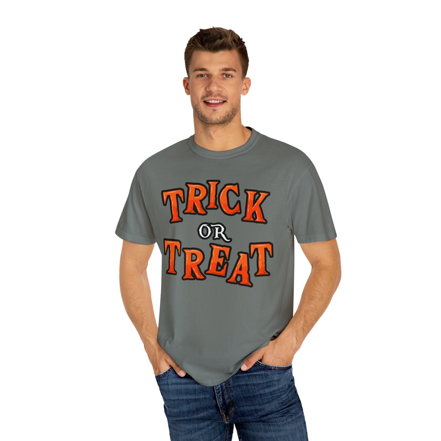 Trick or Treat Shirt Halloween Party Outfit Vintage Shirt Halloween Shirt Cute Spooky Shirt, Halloween Gift Halloween T-shirtRetro Halloween Tshirt - Giftsmojo
