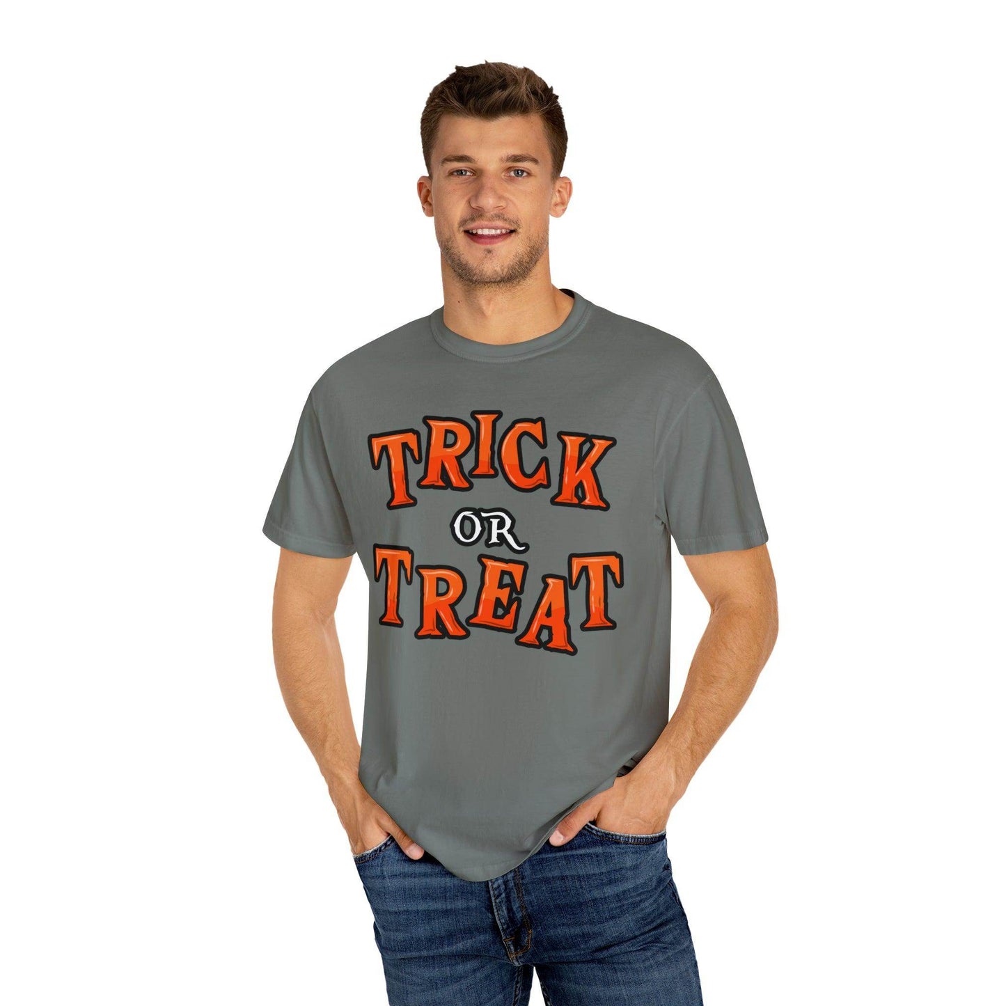 Trick or Treat Shirt Halloween Party Outfit Vintage Shirt Halloween Shirt Cute Spooky Shirt, Halloween Gift Halloween T-shirtRetro Halloween Tshirt - Giftsmojo