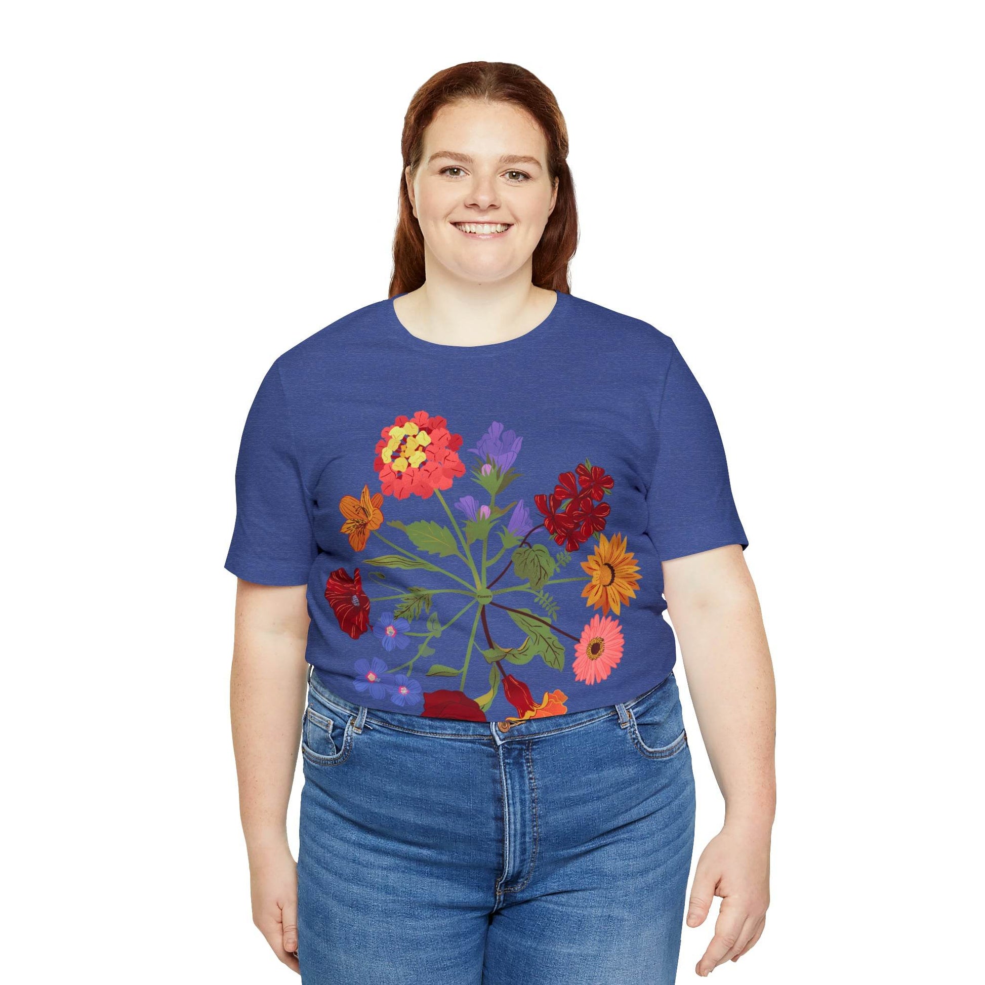 Wildflower Tshirt, Flower Shirt, Types of Flowers Shirt, Floral Tshirt, Gift for Women, Ladies Shirts Best Friend Gift, Plant Mom Nature Tee - Giftsmojo