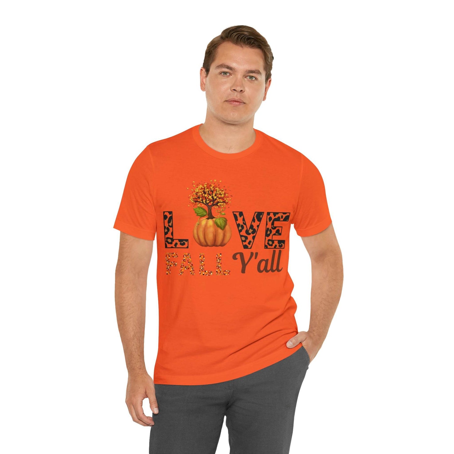 Leopard Print Love Fall Y'all shirt, Autumn Shirt, Fall shirt, Fall Gift - Giftsmojo