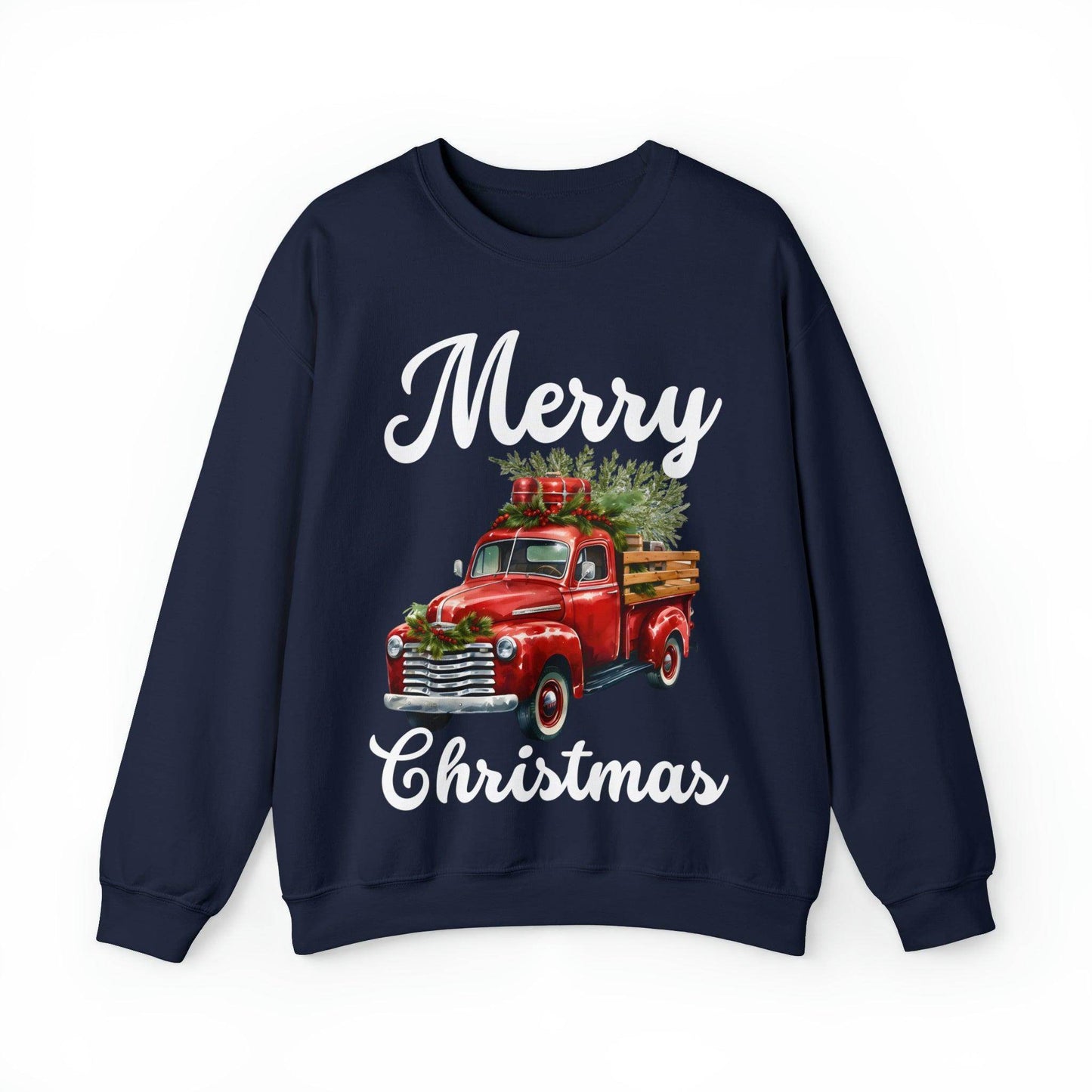 Christmas Tree Truck Sweatshirt Christmas Truck Sweatshirt Christmas Sweater Tree Truck Shirt Christmas Sweatshirt Tree Sweat Pine Tree - Giftsmojo