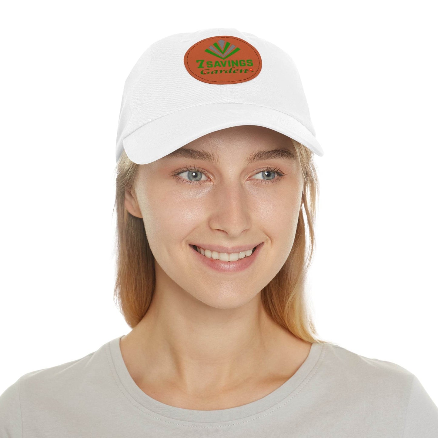 7savings Dad Hat with Leather Patch (Round) Plant lover hat - Giftsmojo