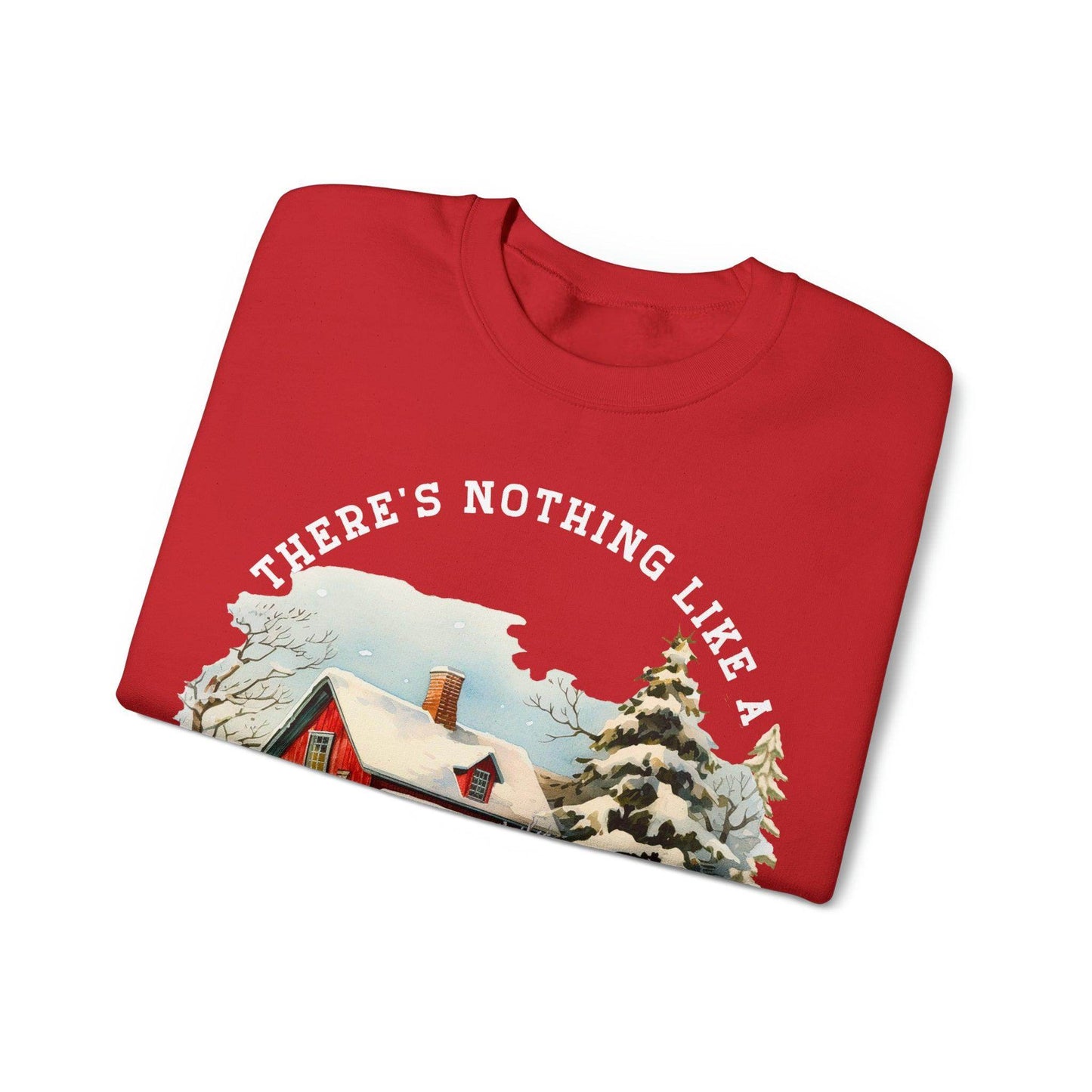 There's Nothing Like A Small Town Christmas Sweatshirt Christmas on The Farm Sweatshirt Mooey Christmas Farm Sweatshirt Christmas Sweater Trendy Christmas Shirt Farmers - Giftsmojo