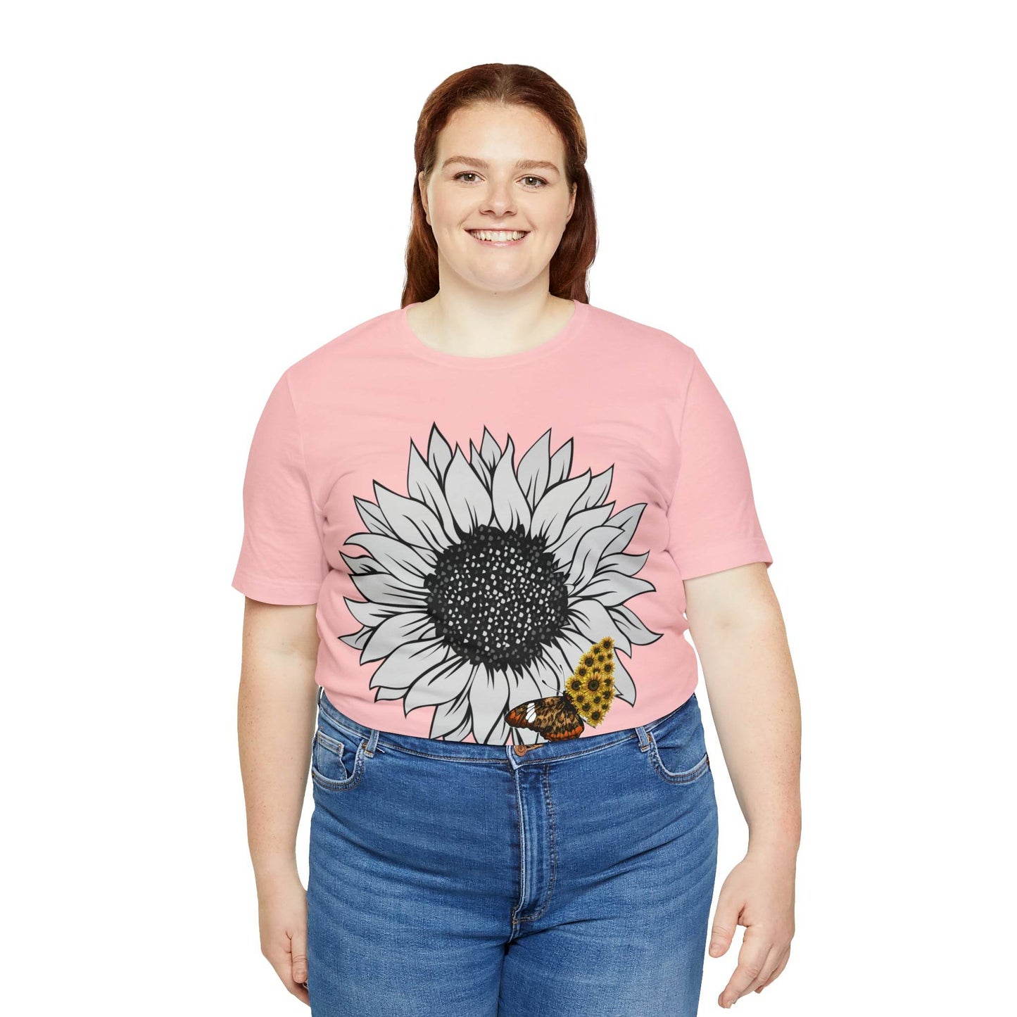 Flower Shirt, Sunflower Shirt, Floral Tee Shirt, Garden Shirt, Womens Fall Summer Shirt Sunshine Tee, Gift for Gardener, Nature love shirt - Giftsmojo