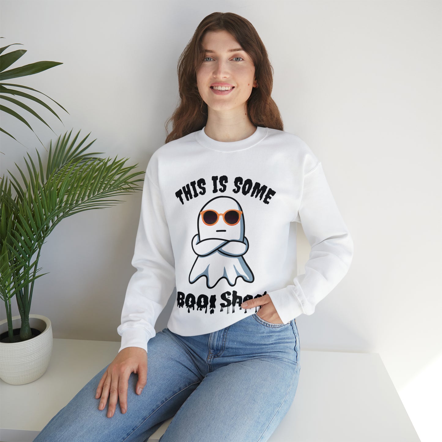 This Is Some Boo Sheet Funny HalloweenSweatshirt Funny Halloween Costume Spooky Season Tee Boo Ghost Sweatshirt Gift for Birthday Christmas