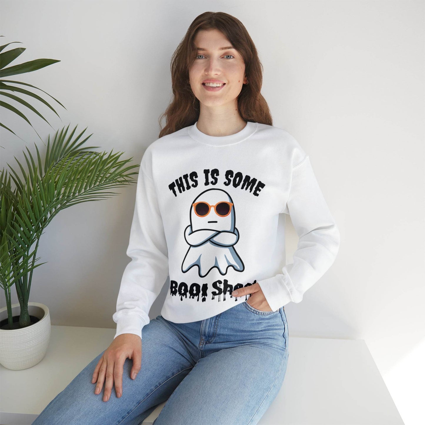 This Is Some Boo Sheet Funny HalloweenSweatshirt Funny Halloween Costume Spooky Season Tee Boo Ghost Sweatshirt Gift for Birthday Christmas - Giftsmojo