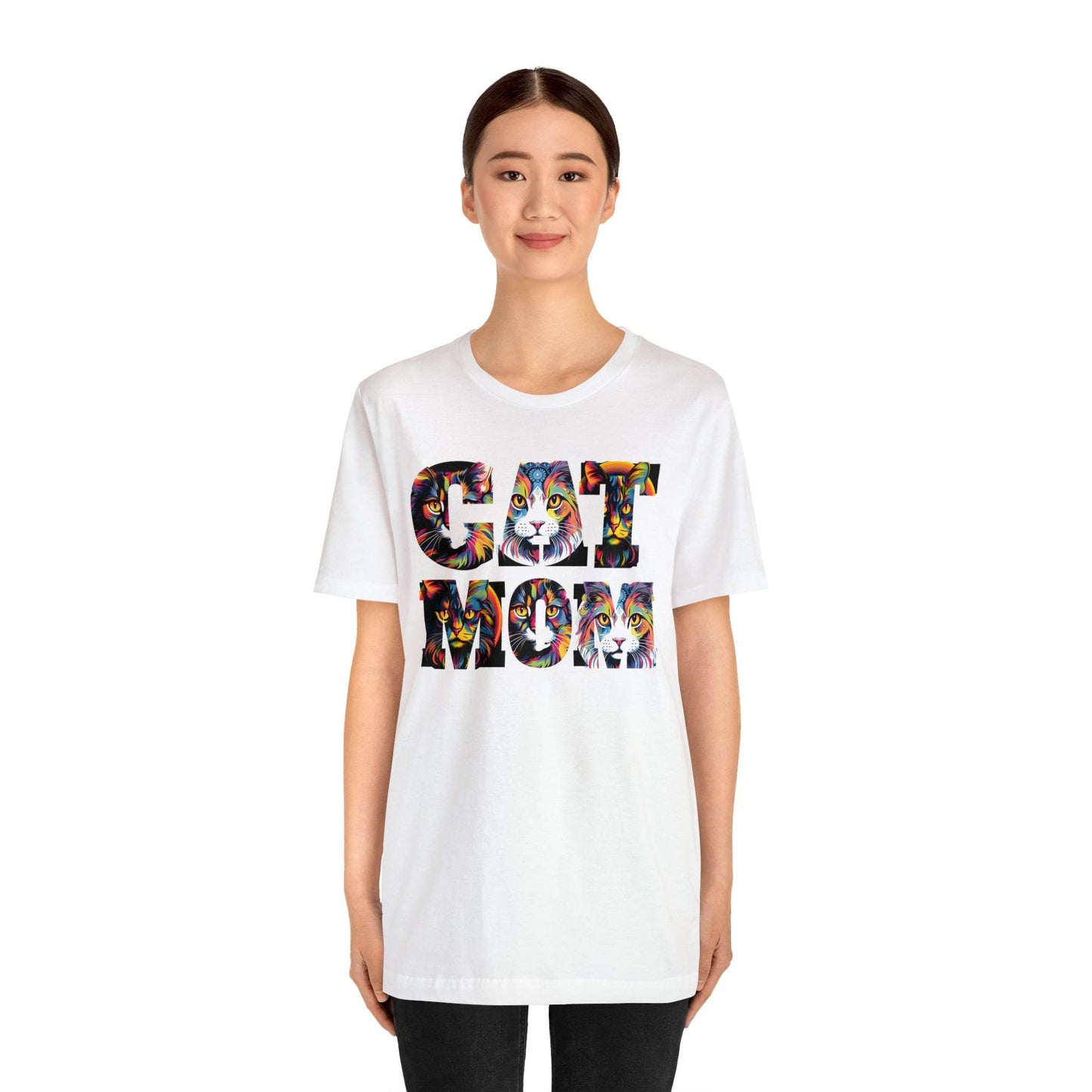 Vintage Cat Shirt Cat Mom Tshirt Animal Lover Gift Cat T Shirt Retro Cat Mom Gift Cat Lover Gift - Cat Lover Shirt Trendy Shirt for Cat Mom - Giftsmojo