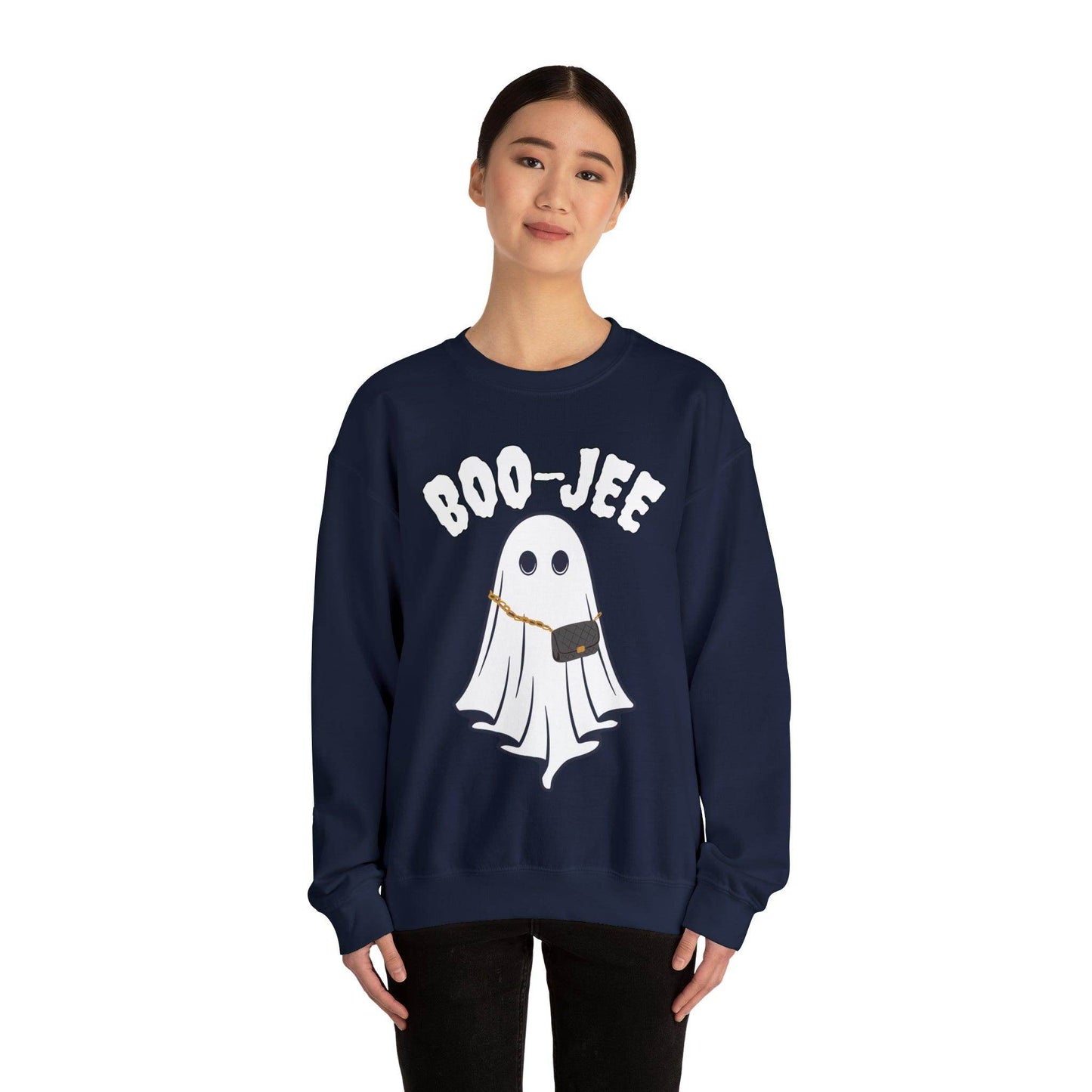 Boo-Jee Sweatshirt, Boo Halloween Sweatshirt, Spooky Ghost Sweatshirt, Boo Jee Shirt, Halloween Ghost Sweatshirt, Halloween Boo Shirt - Giftsmojo