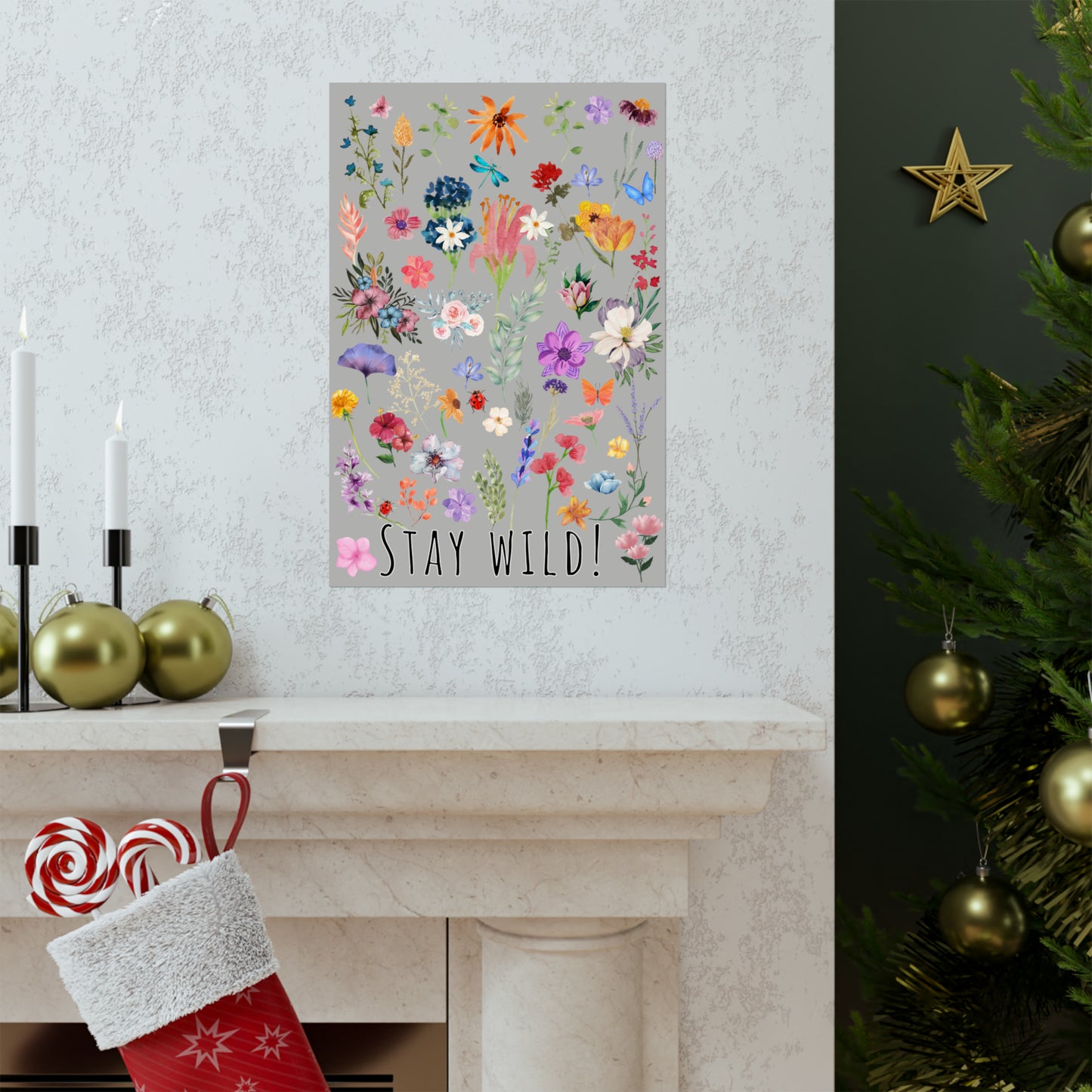 Watercolor Wildflowers Wall Art