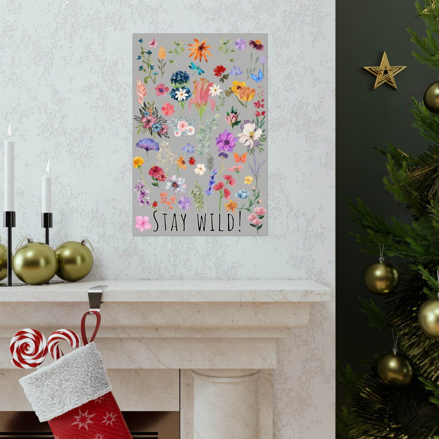 Watercolor Wildflowers Wall Art - Giftsmojo