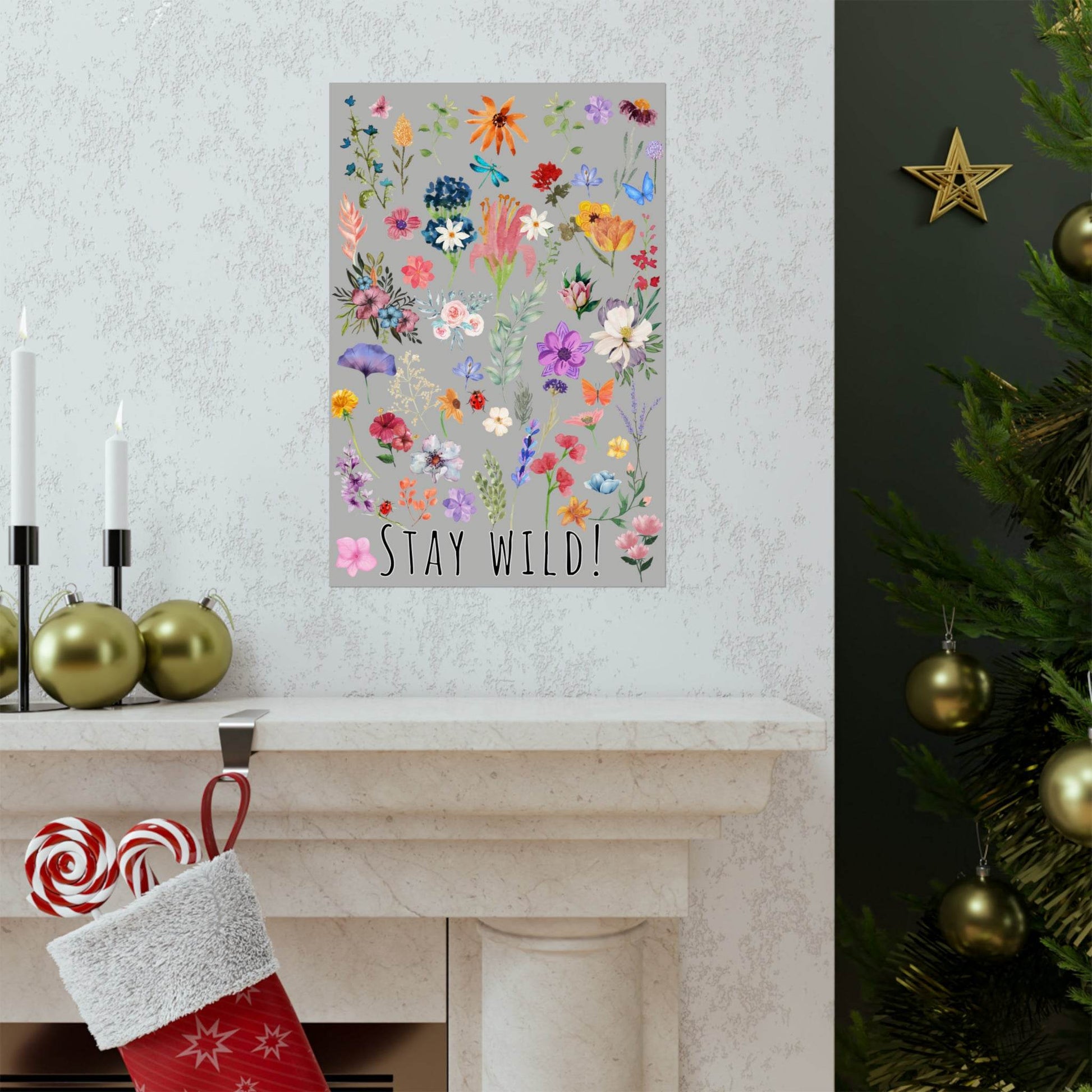 Watercolor Wildflowers Wall Art - Giftsmojo