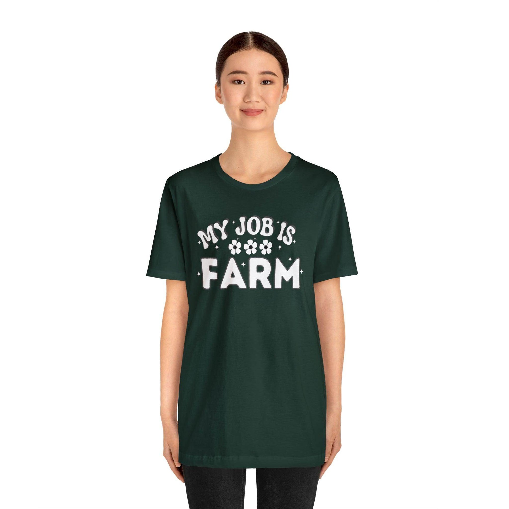 My Job is Farm Shirt Farmer Shirt Farming Shirt Homestead Gardening Shirt Farmers, Farmhand, Livestock Farmer, Crop Grower Horticulturist, Animal Scientist, Agricultural Engineer Environmental Scientist,  - Giftsmojo