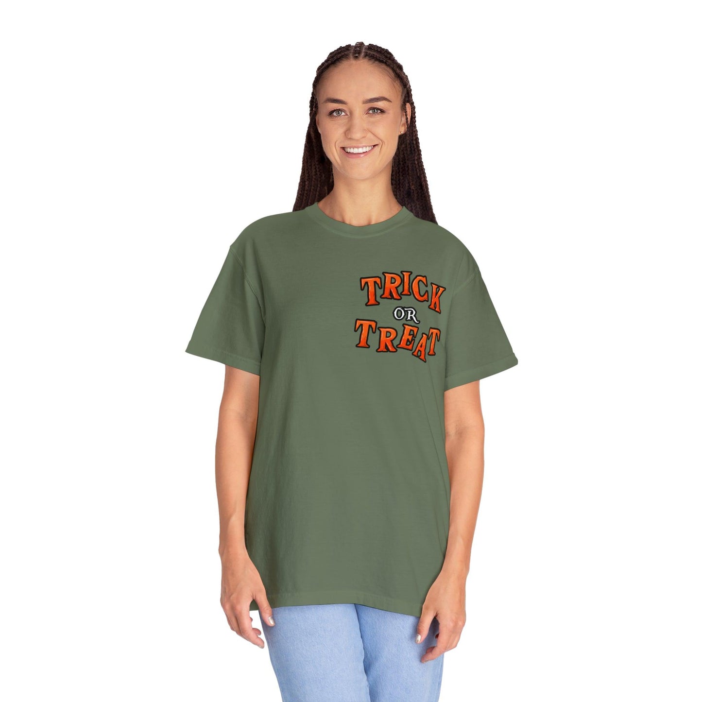 Halloween Party Outfit Trick or Treat Shirt Vintage Shirt Halloween Costume Cute Spooky Shirt, Halloween Gift Halloween T-shirt Trick or Treat Outfit