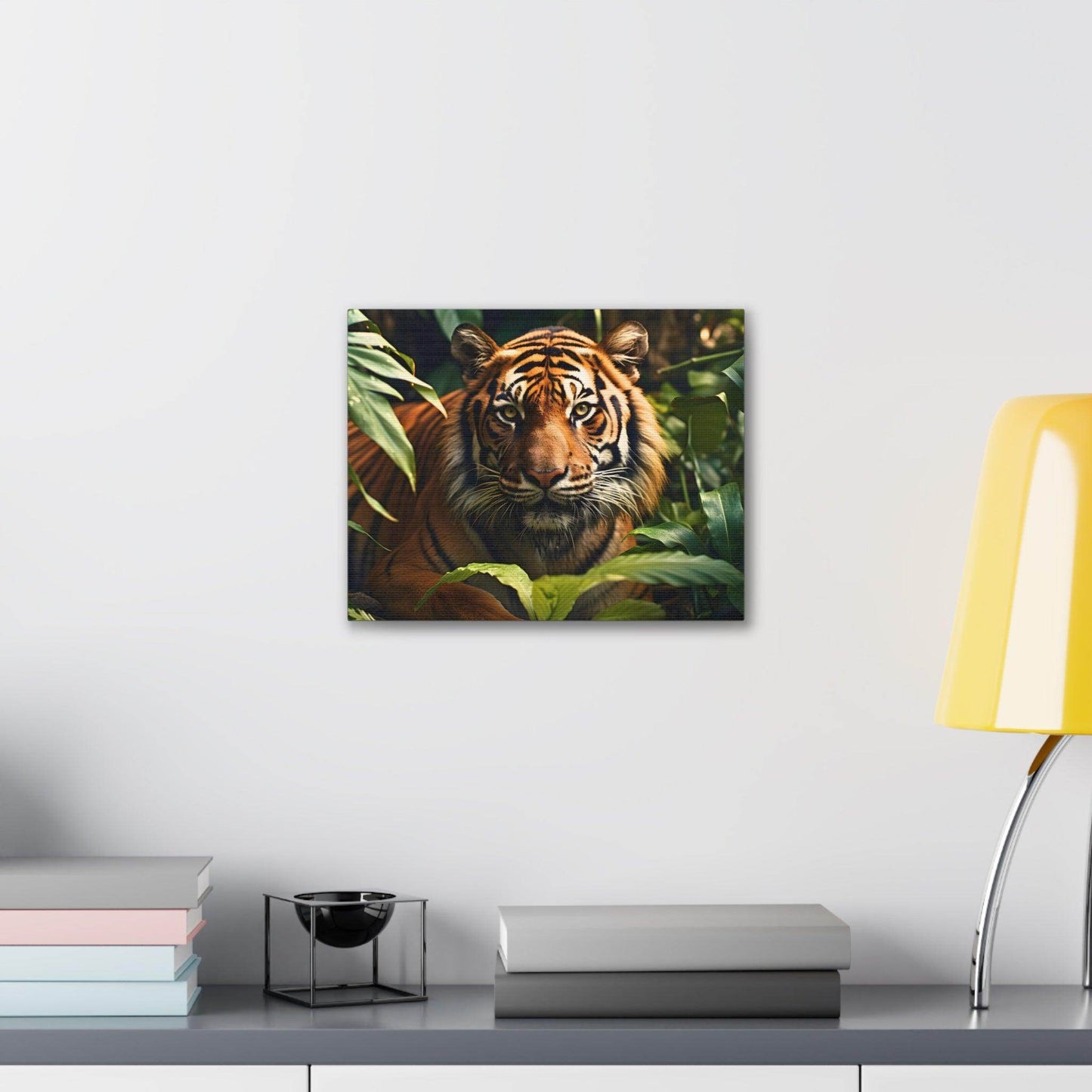 Tiger In Nature Art Canvas Gallery Wraps Tiger Print Large Canvas Art Animal Wall Art minimalist Wall Art Lover Gift - Giftsmojo