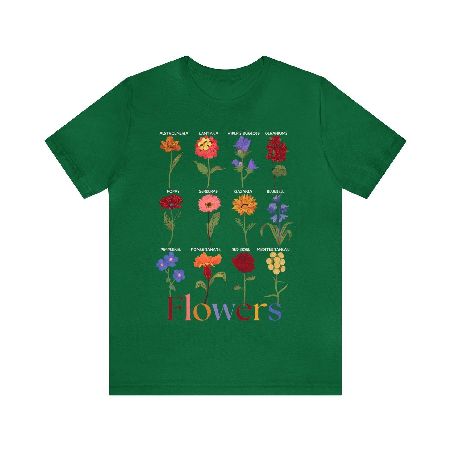Wildflower Tshirt, Flower Shirt, Types of Flowers Shirt, Floral Tshirt, Gift for Women, Ladies Shirts Best Friend Gift, Plant Mom Nature - Giftsmojo