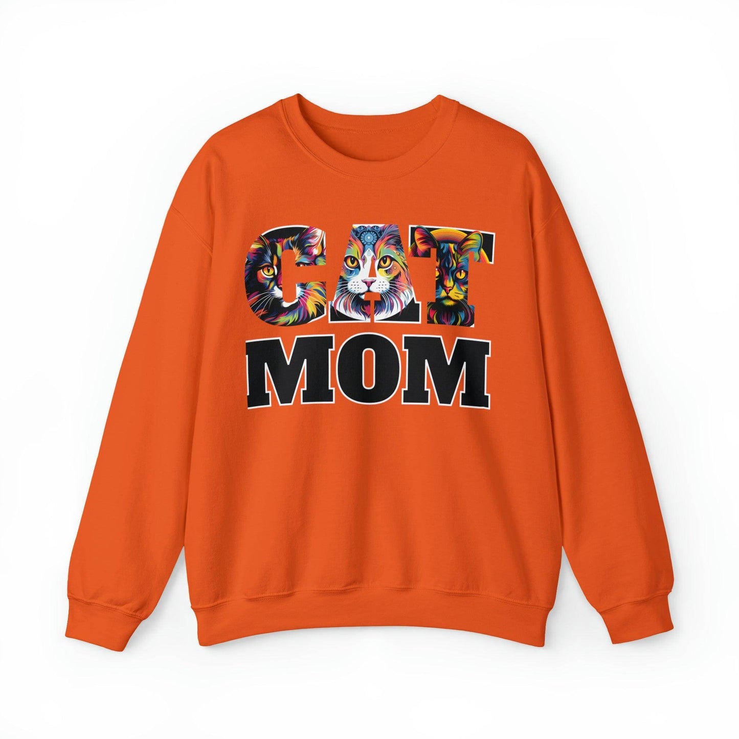 Cat Mom Sweatshirt Cat Sweatshirt Cat Crewneck Sweatshirt Cat Mom Gift Cat Lover Gift Cat Mama Shirt Cat Lover Sweater Animal Lover Gift - Giftsmojo