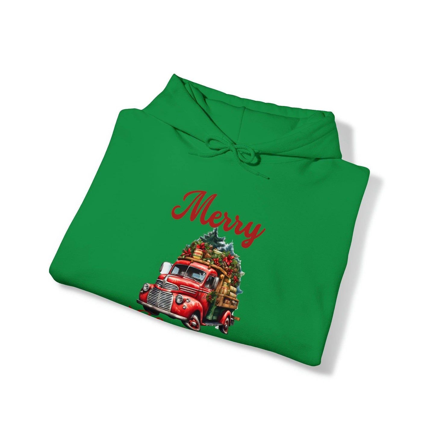 Christmas Tree Truck Hooded Sweatshirt Christmas Truck Sweatshirt Christmas Sweater Truck Pullover Christmas Tree Sweat Pine Tree Pullover - Giftsmojo