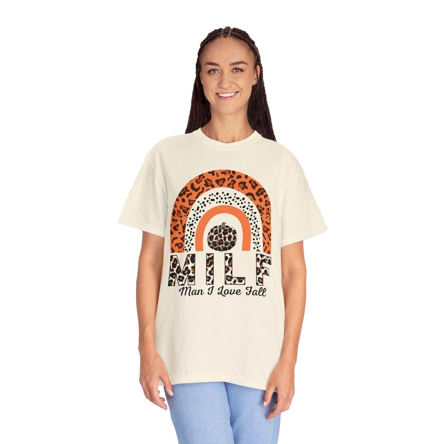 Man I love Fall Gift for Fall Funny fall shirts gift Pumpkin comfort colors shirt - Giftsmojo