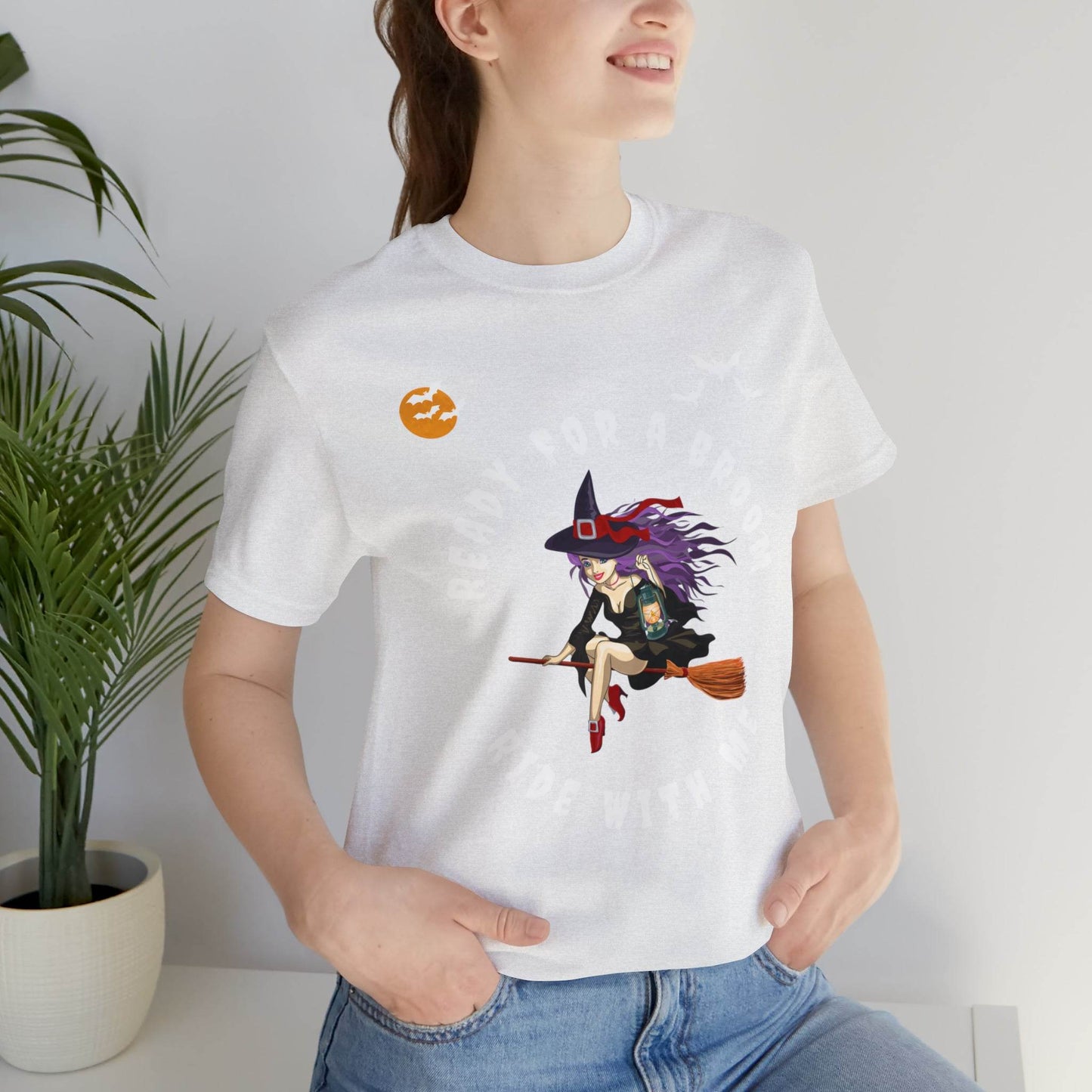 Ready for a Broom Ride with Me Halloween shirt, Witch shirt, Halloween tshirt, Halloween outfit, Work Halloween Costume - Giftsmojo